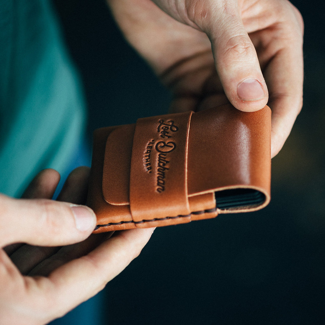 The Original Finnigan Leather Card Wallet - Brown