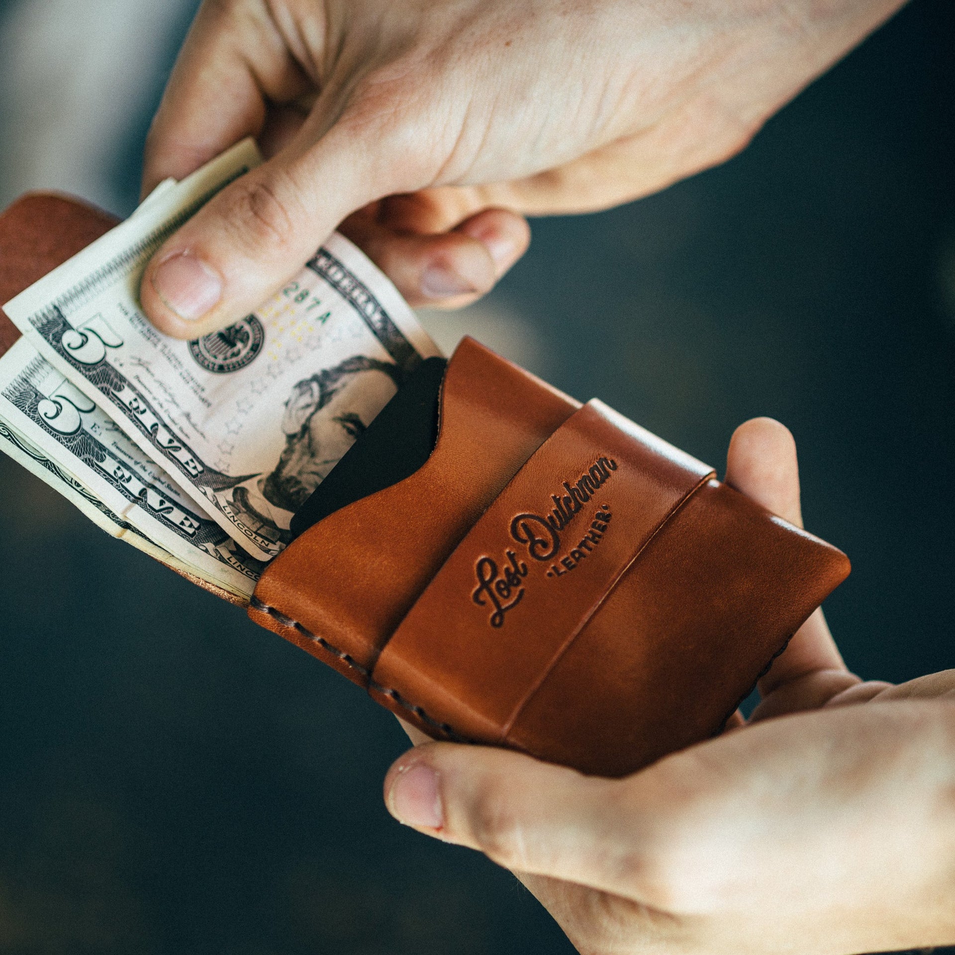 The Big Finn Brown Full-Grain Leather Minimalist Card Holder