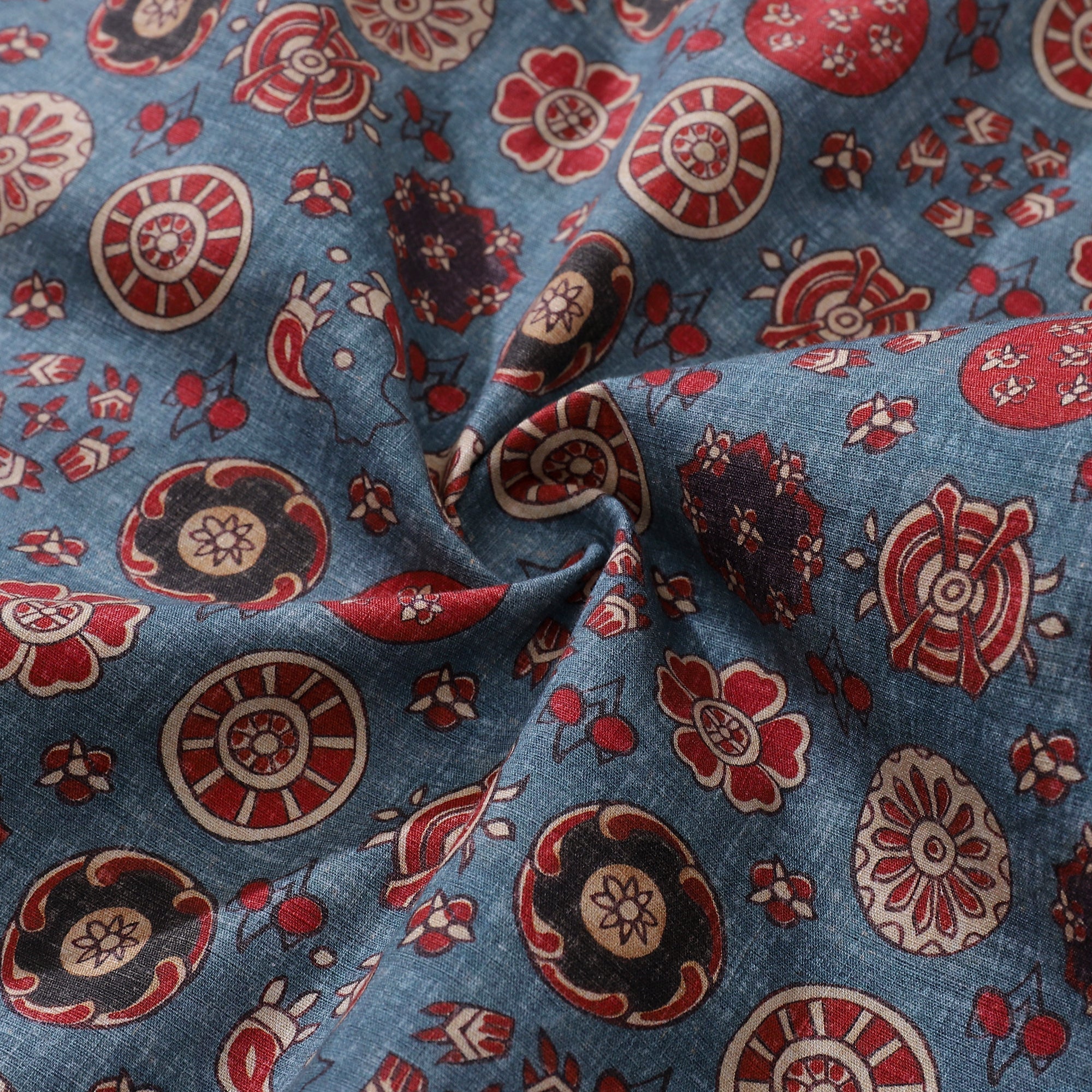 Men's Cotton Hawaiian Shirt with Vintage Rose Waltz Print
