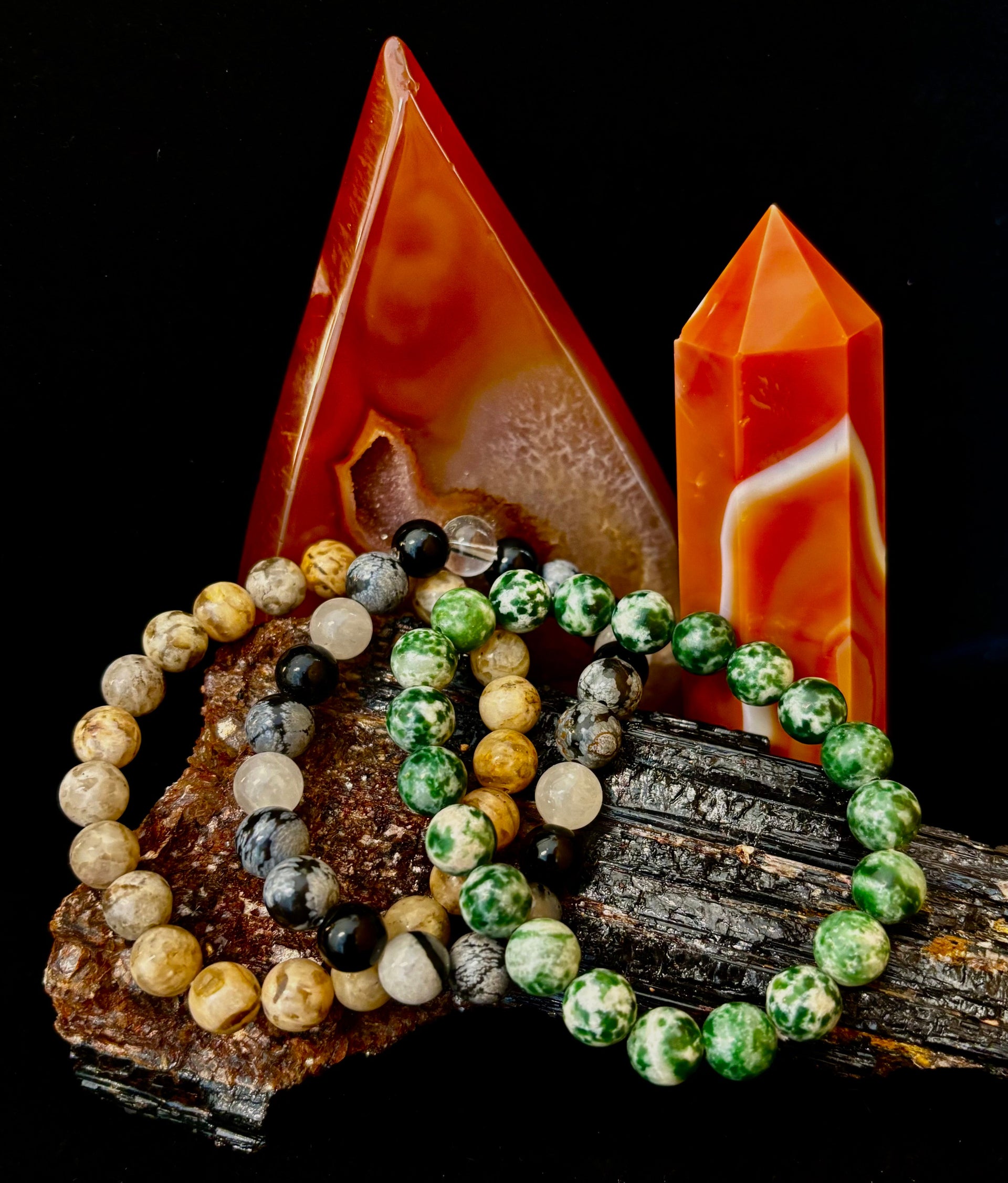 YOLO Limited Series Stacking Bracelet Set of 3 Vibrant Beaded