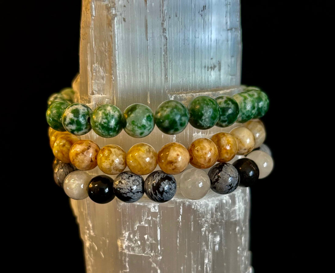 YOLO Limited Series Stacking Bracelet Set of 3 Vibrant Beaded