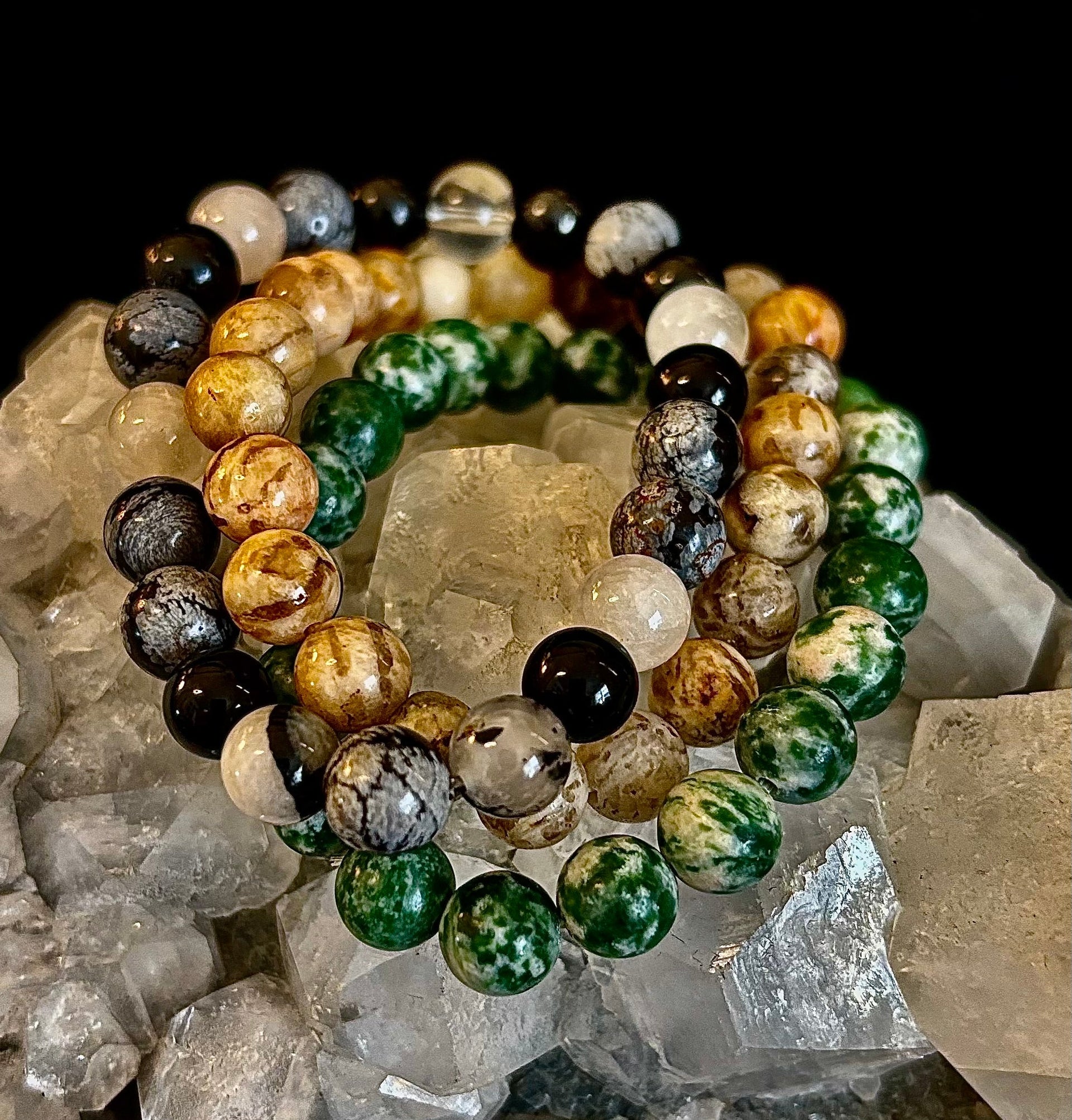 YOLO Limited Series Stacking Bracelet Set of 3 Vibrant Beaded