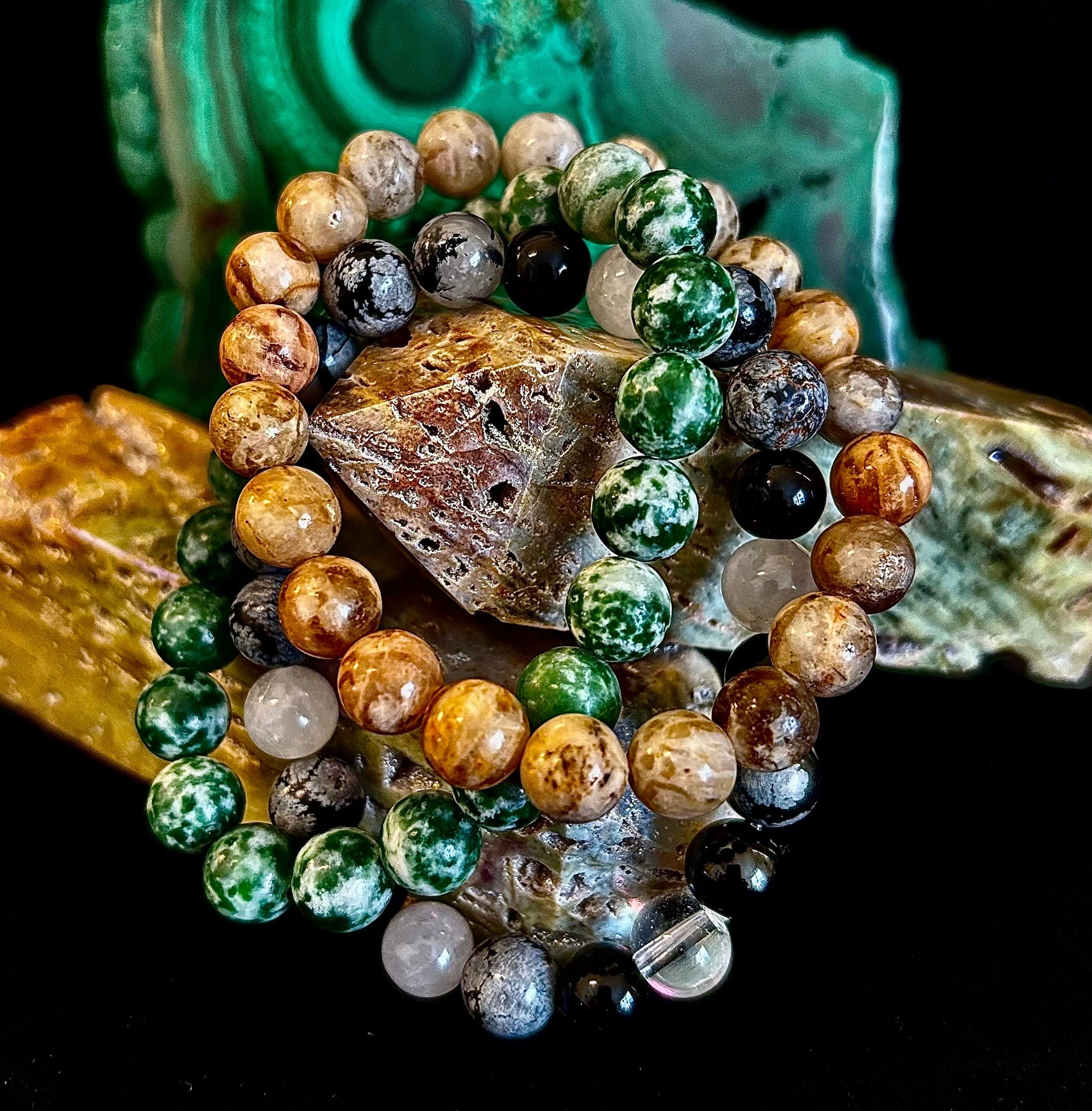 YOLO Limited Series Stacking Bracelet Set of 3 Vibrant Beaded