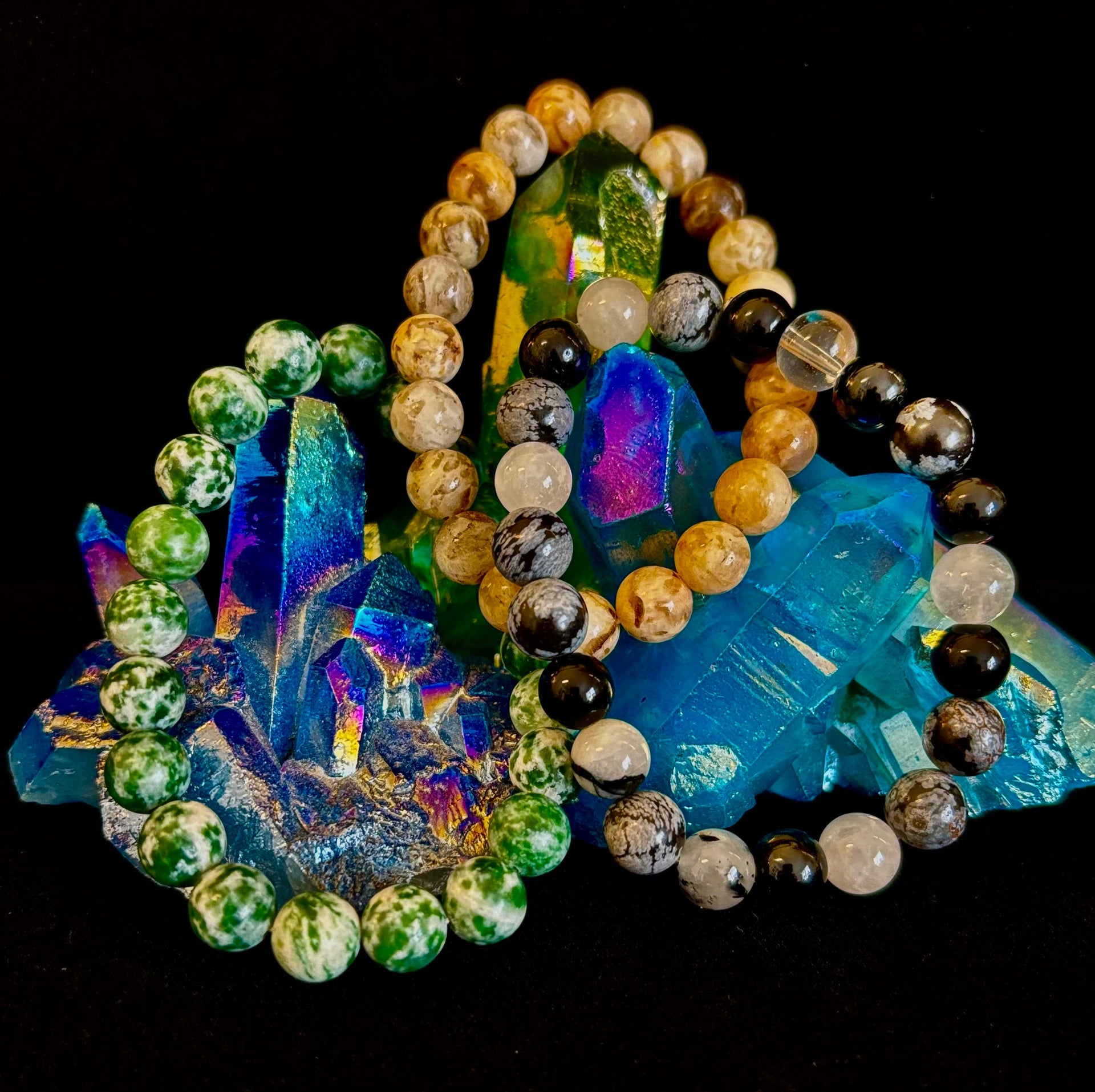 YOLO Limited Series Stacking Bracelet Set of 3 Vibrant Beaded