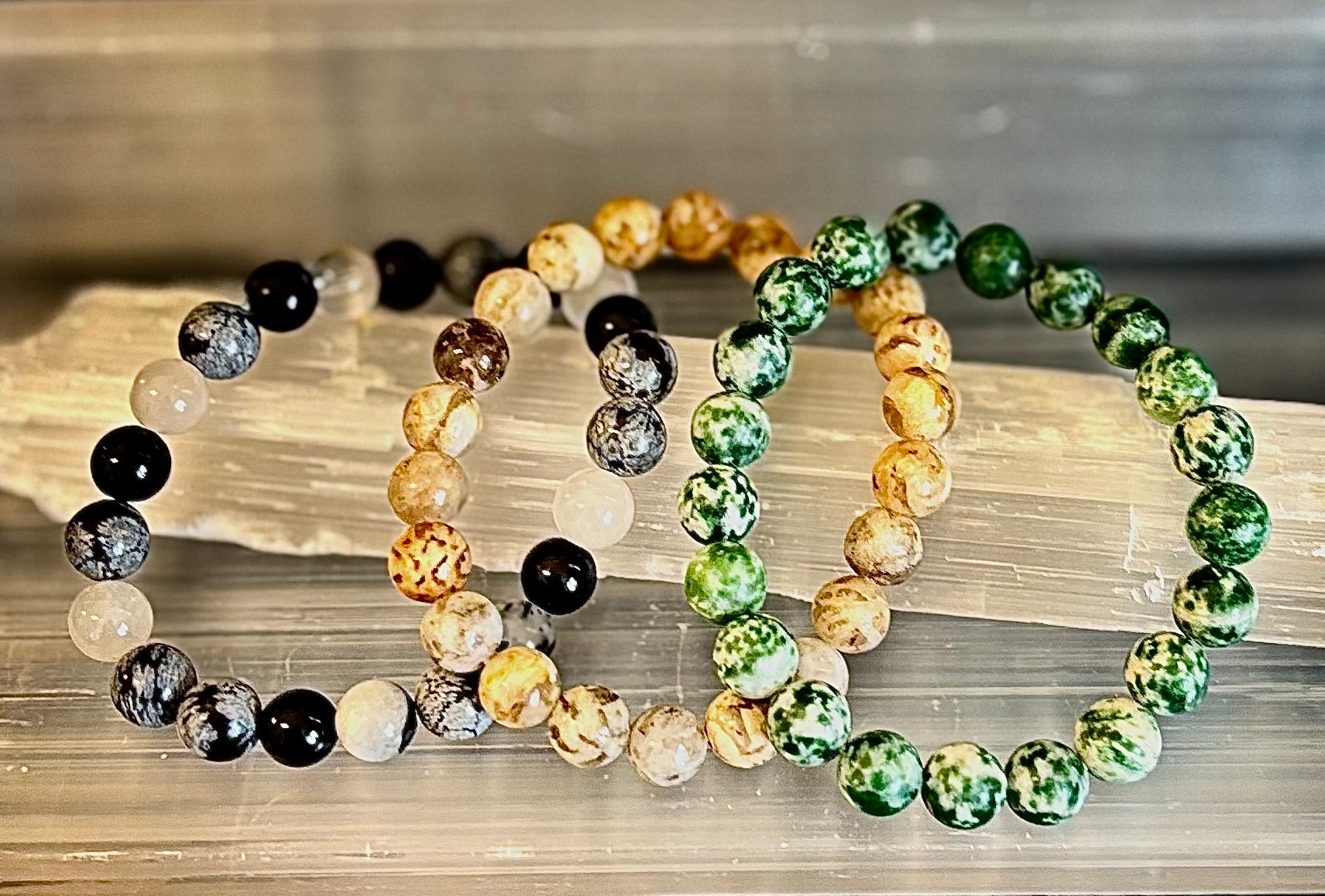 YOLO Limited Series Stacking Bracelet Set of 3 Vibrant Beaded