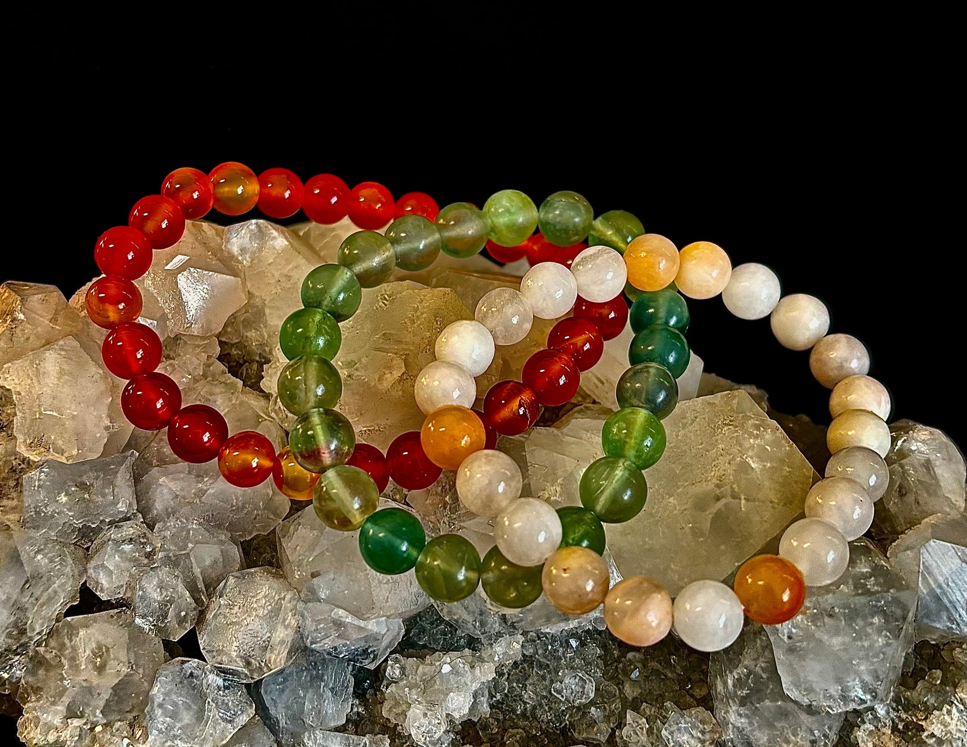 YOLO Limited Series Stacking Bracelet Set of 3 Vibrant Beaded