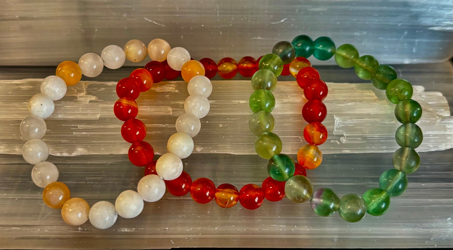 YOLO Limited Series Stacking Bracelet Set of 3 Vibrant Beaded