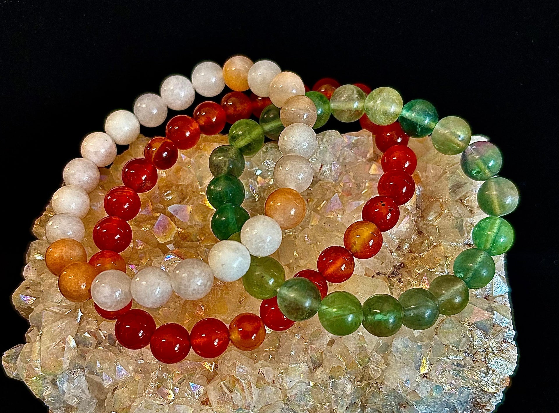 YOLO Limited Series Stacking Bracelet Set of 3 Vibrant Beaded