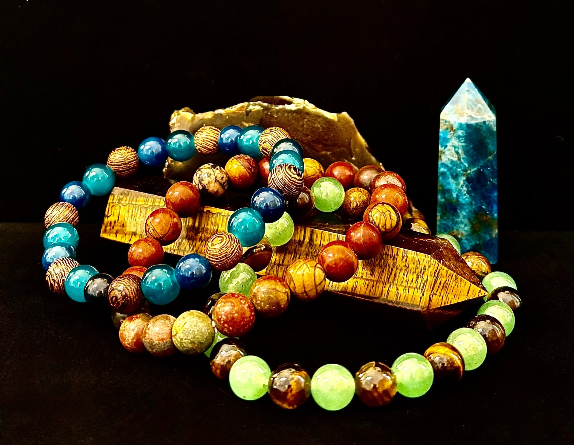 YOLO Limited Series Stacking Bracelet Set of 3 Vibrant Beaded