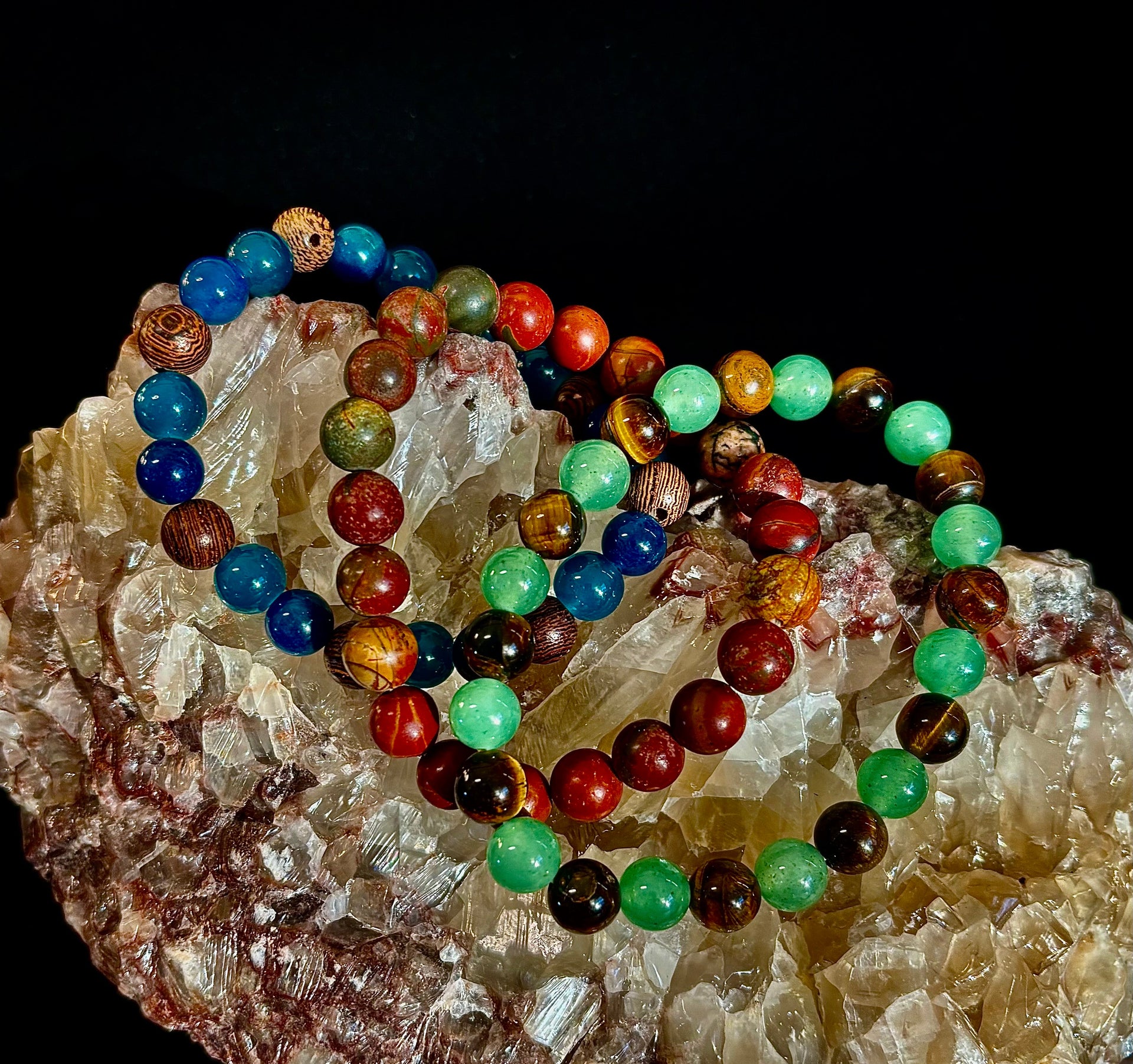 YOLO Limited Series Stacking Bracelet Set of 3 Vibrant Beaded