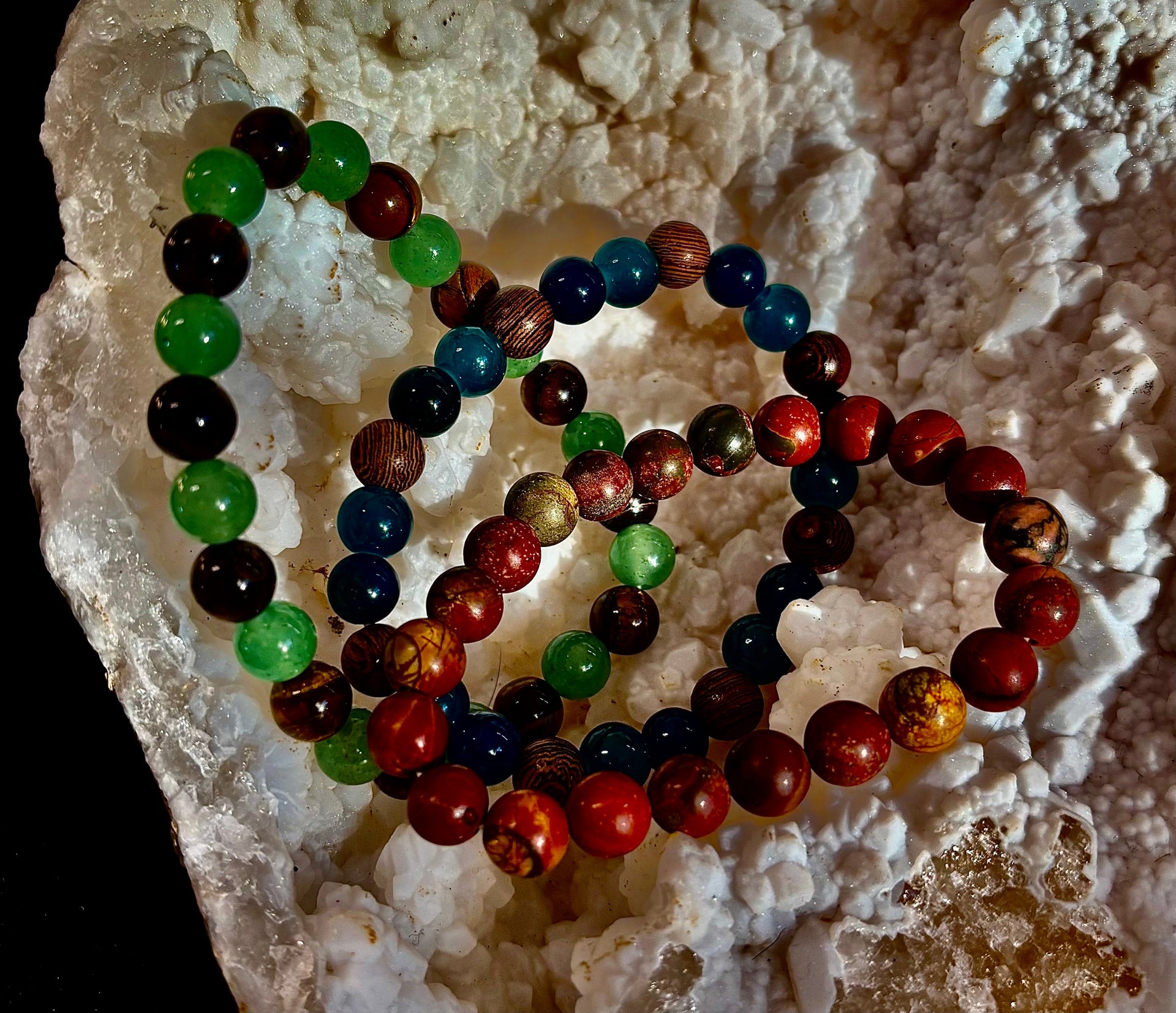 YOLO Limited Series Stacking Bracelet Set of 3 Vibrant Beaded