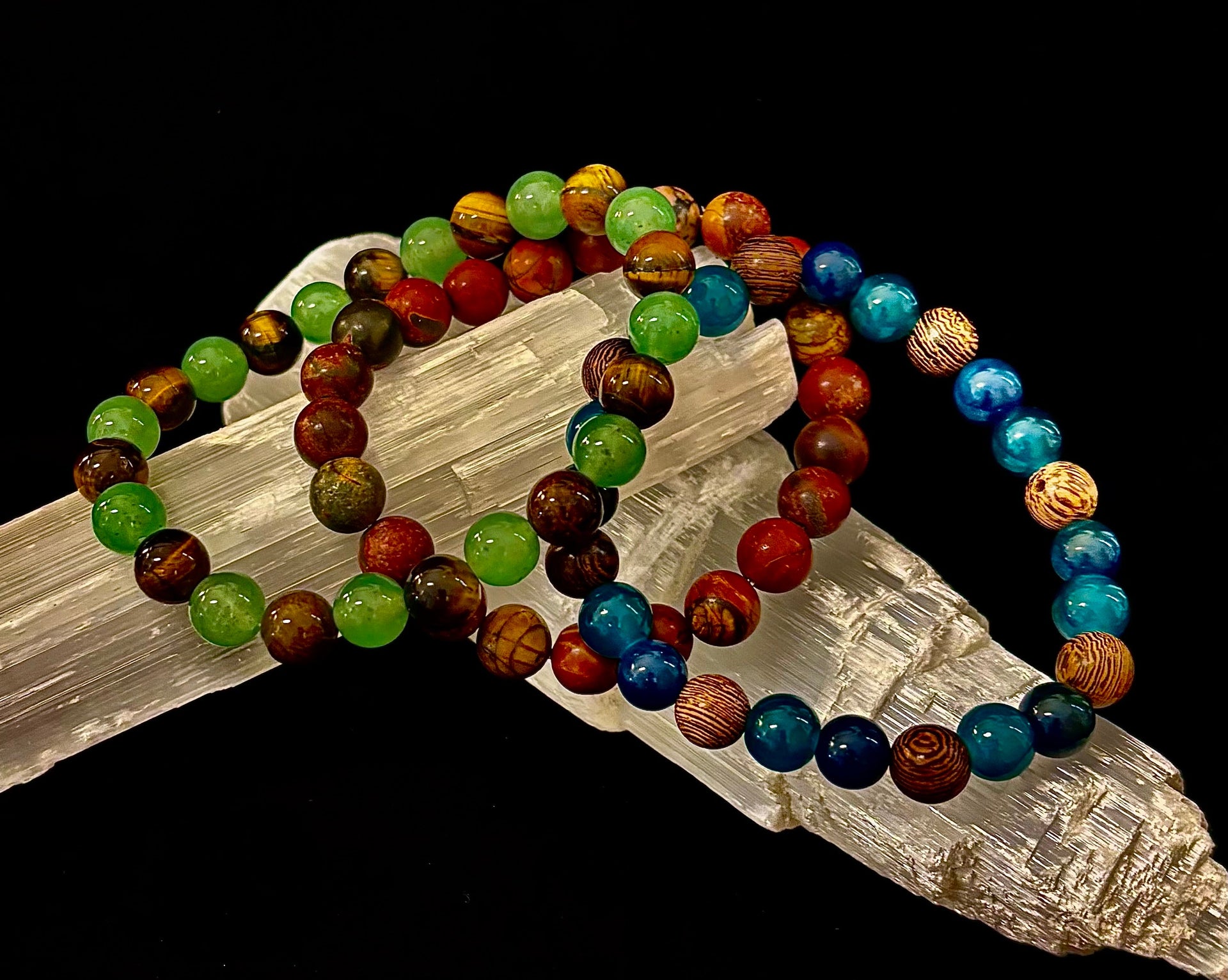 YOLO Limited Series Stacking Bracelet Set of 3 Vibrant Beaded