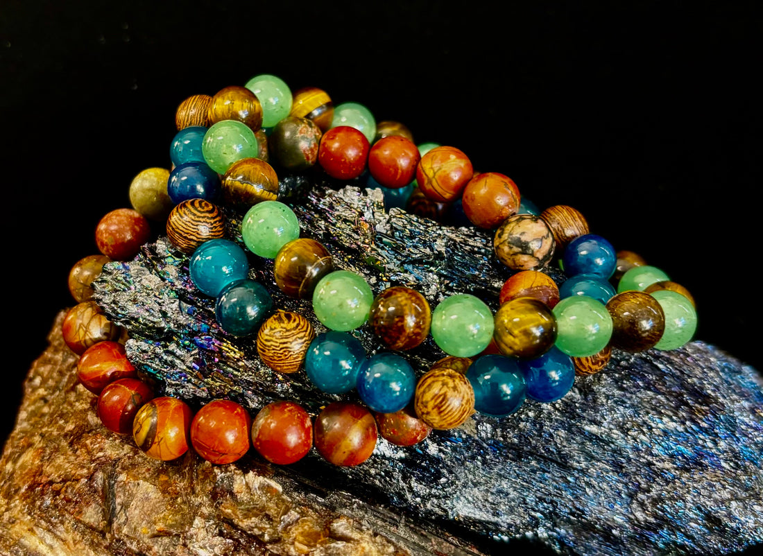 YOLO Limited Series Stacking Bracelet Set of 3 Vibrant Beaded