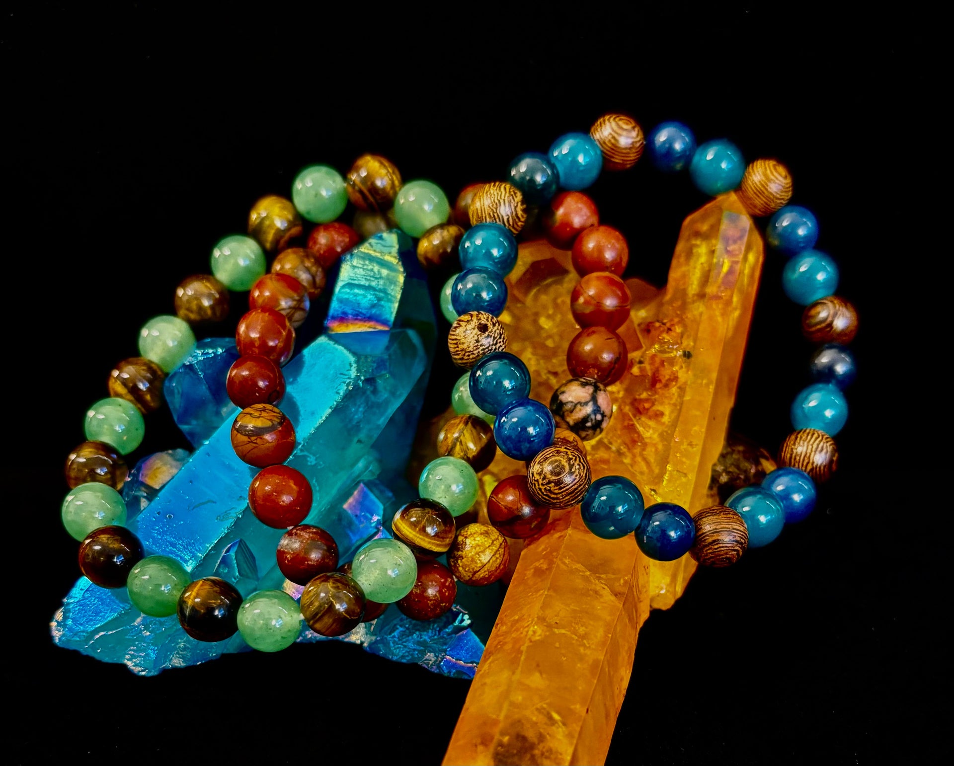 YOLO Limited Series Stacking Bracelet Set of 3 Vibrant Beaded