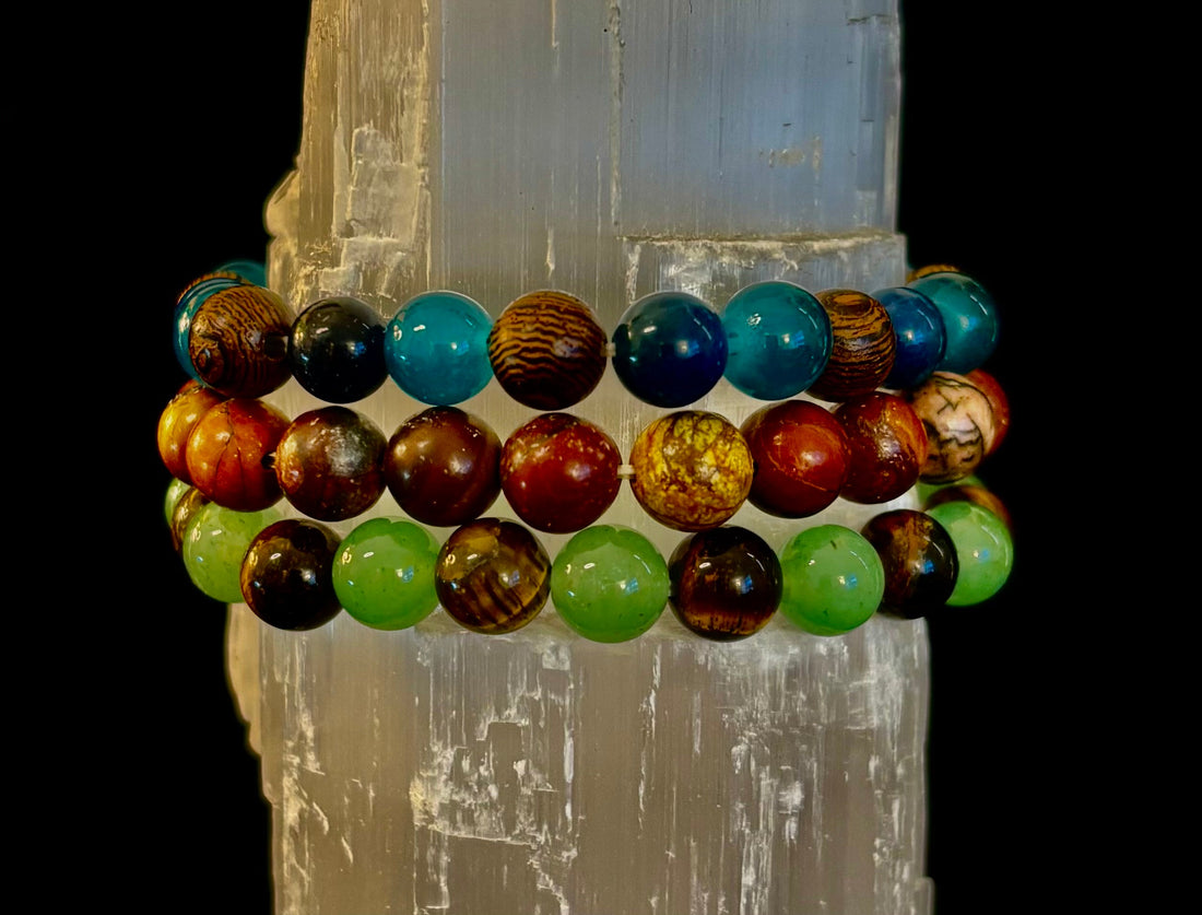 YOLO Limited Series Stacking Bracelet Set of 3 Vibrant Beaded