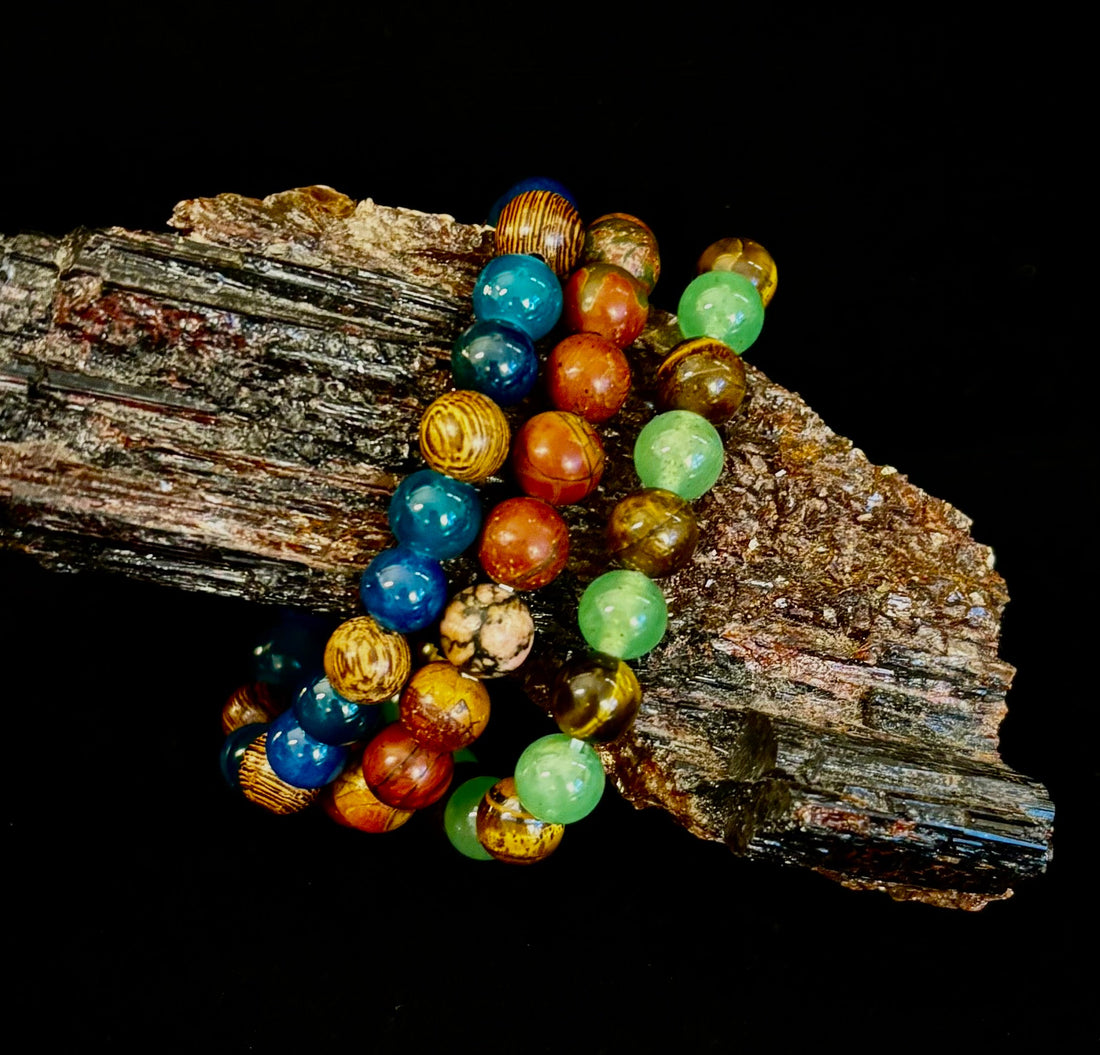 YOLO Limited Series Stacking Bracelet Set of 3 Vibrant Beaded