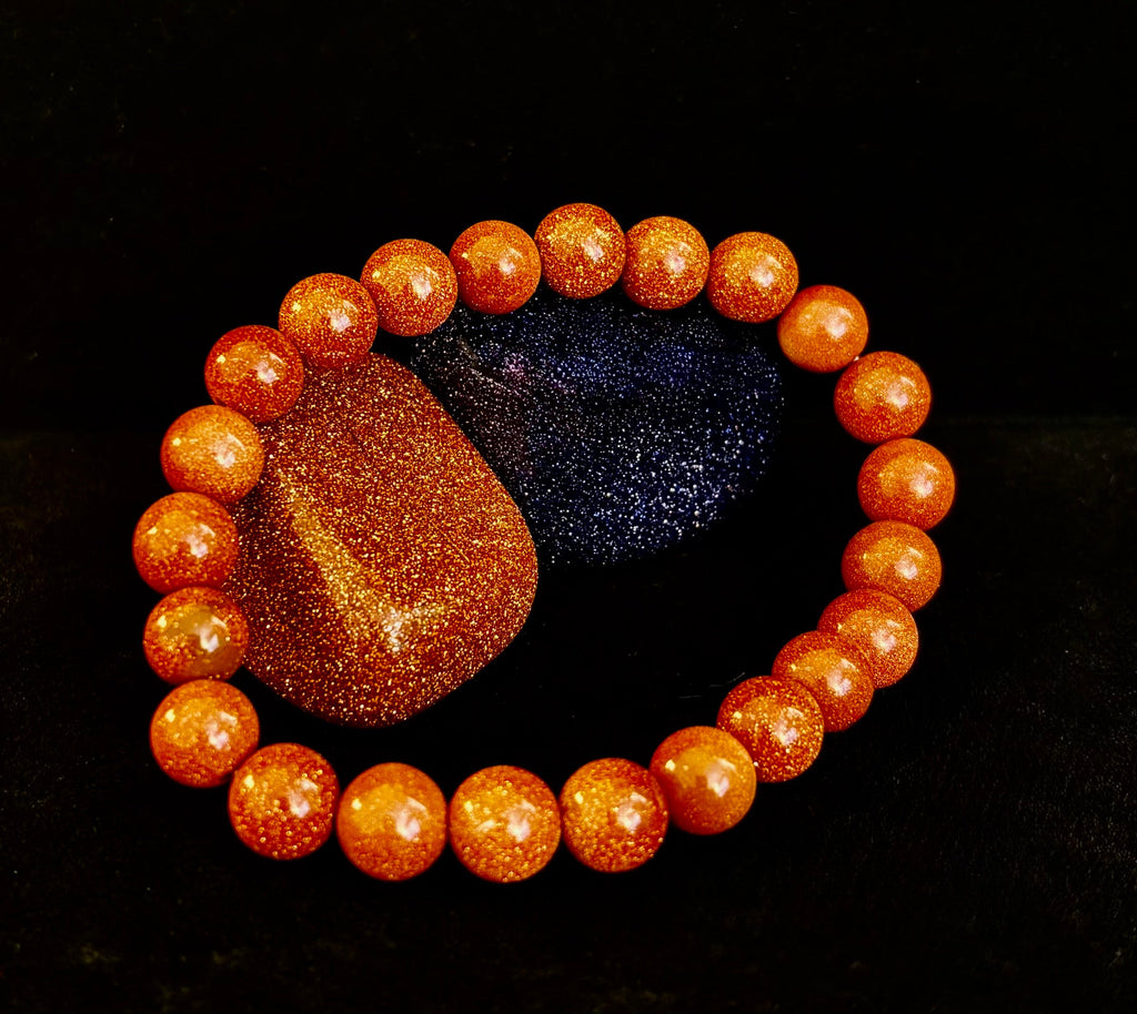 Goldstone Beaded Bracelet – Confidence, Ambition & Positive Energy