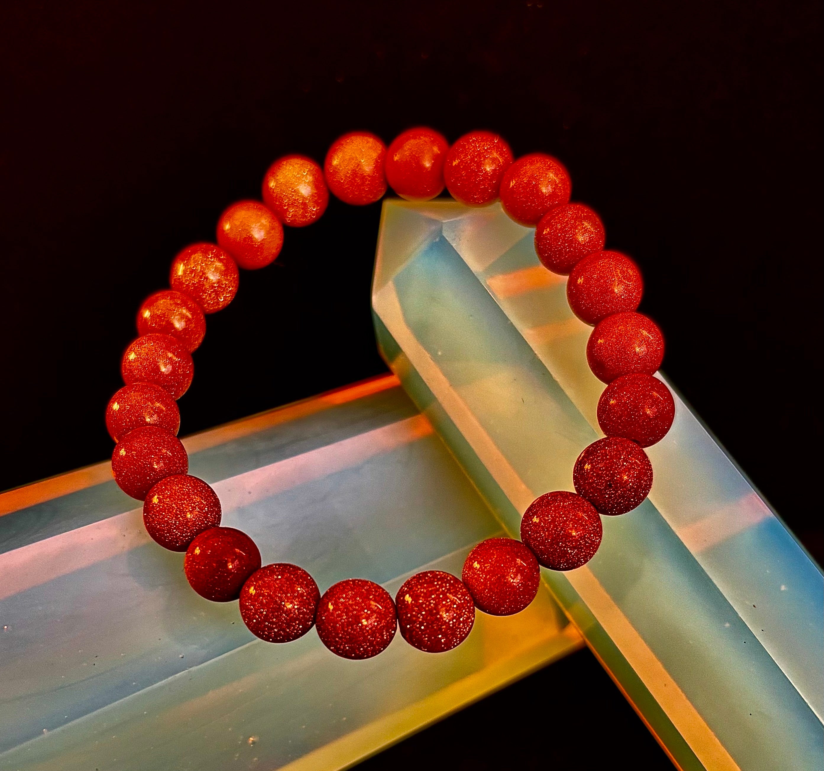 Goldstone Beaded Bracelet – Confidence, Ambition & Positive Energy