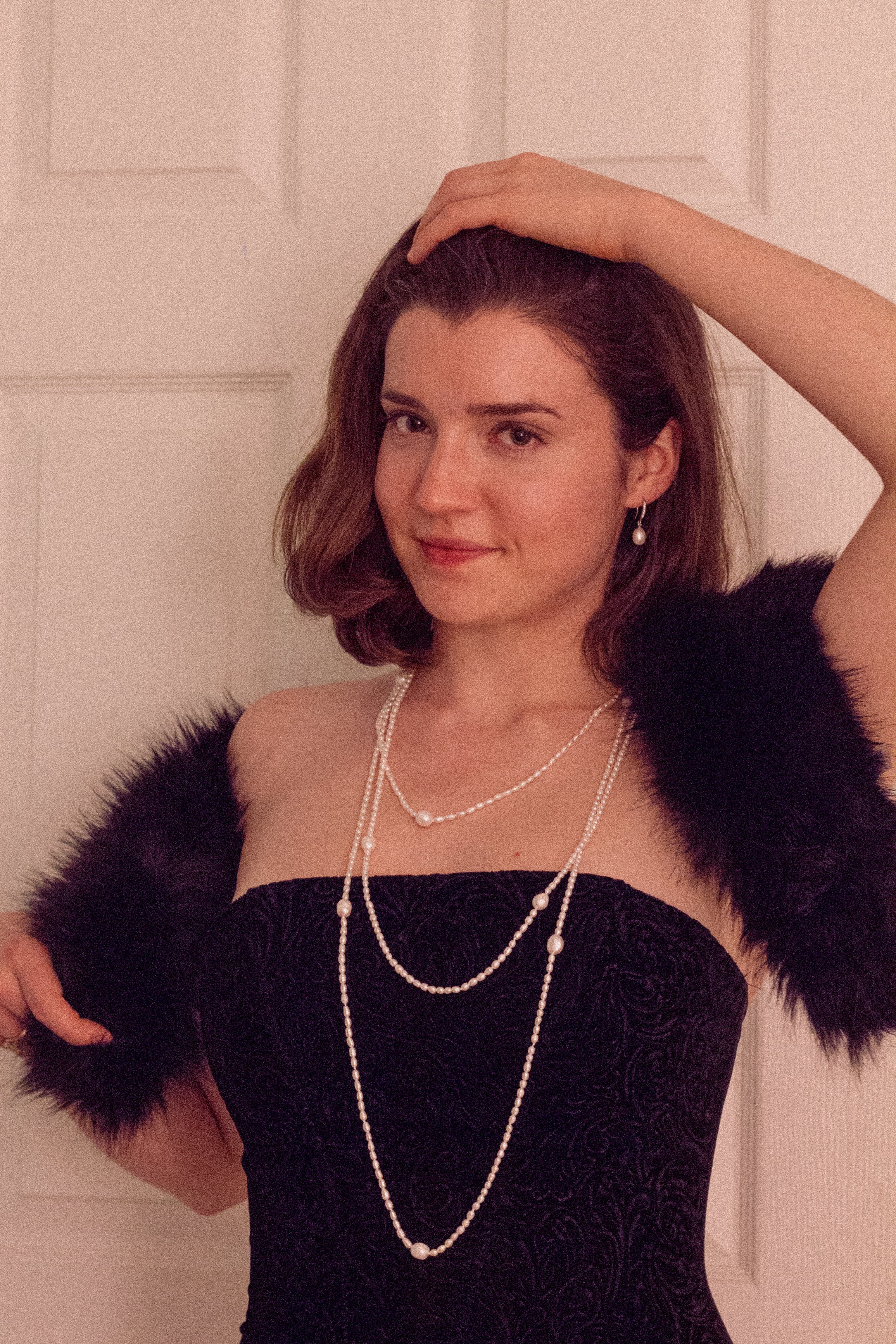 90 Inch Long Freshwater Cultured Pearl Rope Necklace - Image 7