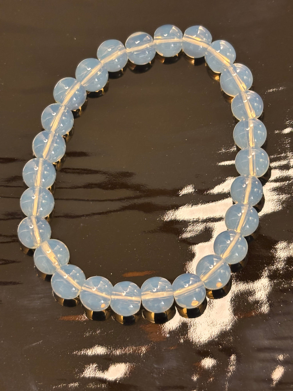 Opalite Healing Bracelet – Spiritual Energy & Inner Peace (8mm or 10mm Beads, Two Wrist Size Options)