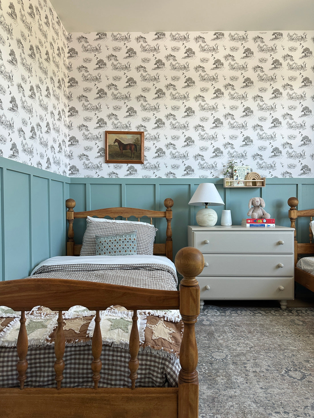 Ingalls Removable Wallpaper in White and Charcoal-Gray