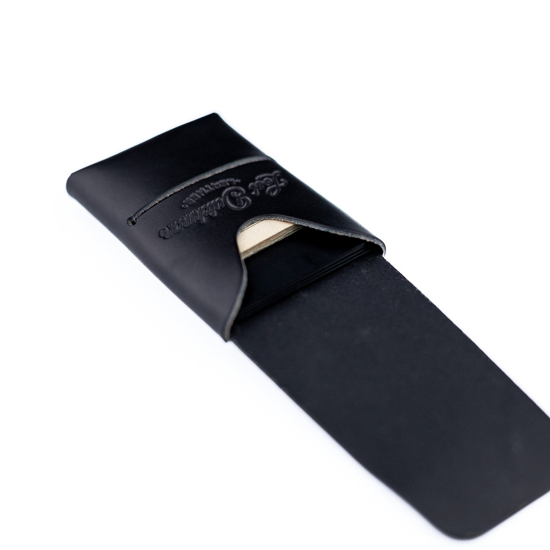 The Mini Franklin Minimalist Leather Wallet – Black
