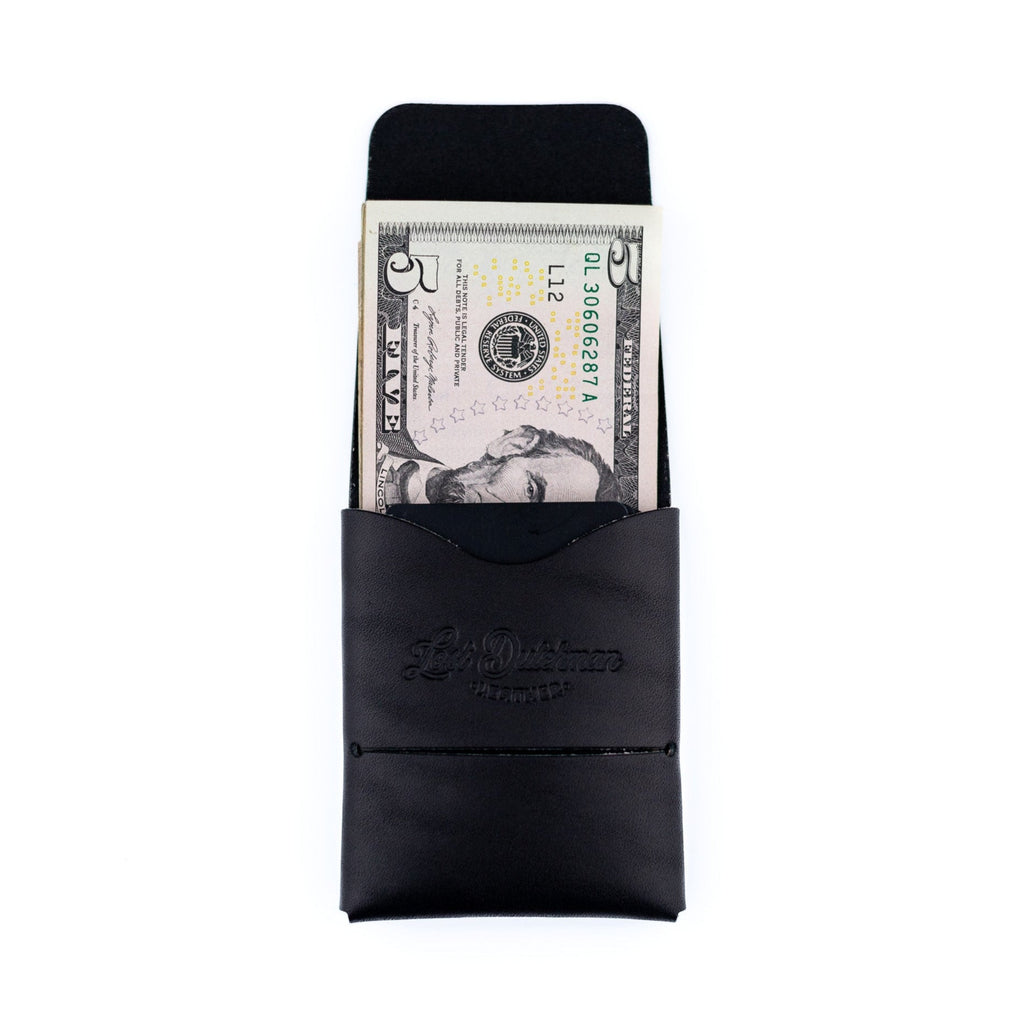 The Franklin Minimalist Full-Grain Leather Wallet in Black