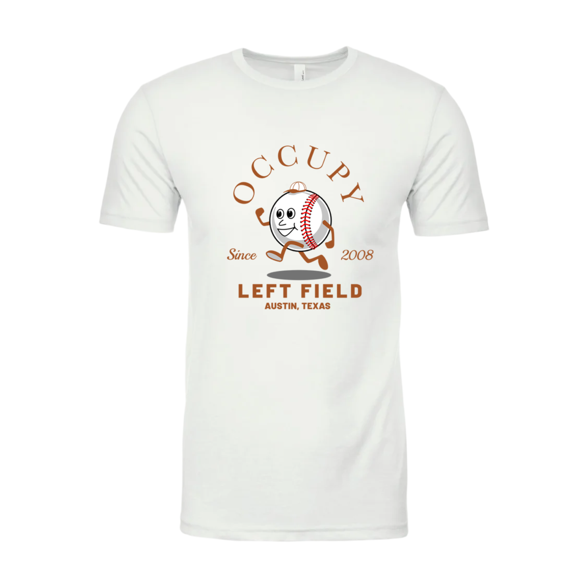 Men's Grey and Brown Baseball Shirt – Austin Texas Edition