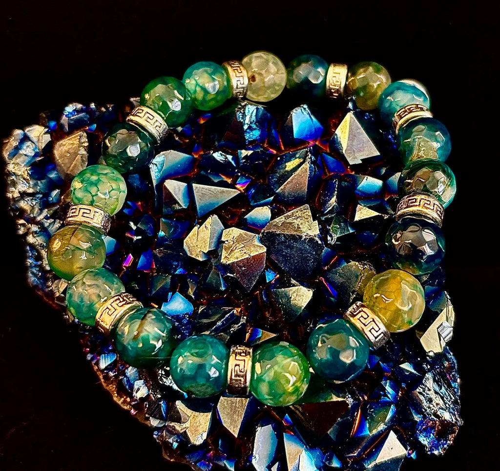 Corazón Collection Bohemian Mixed Metal Stretch Bracelet