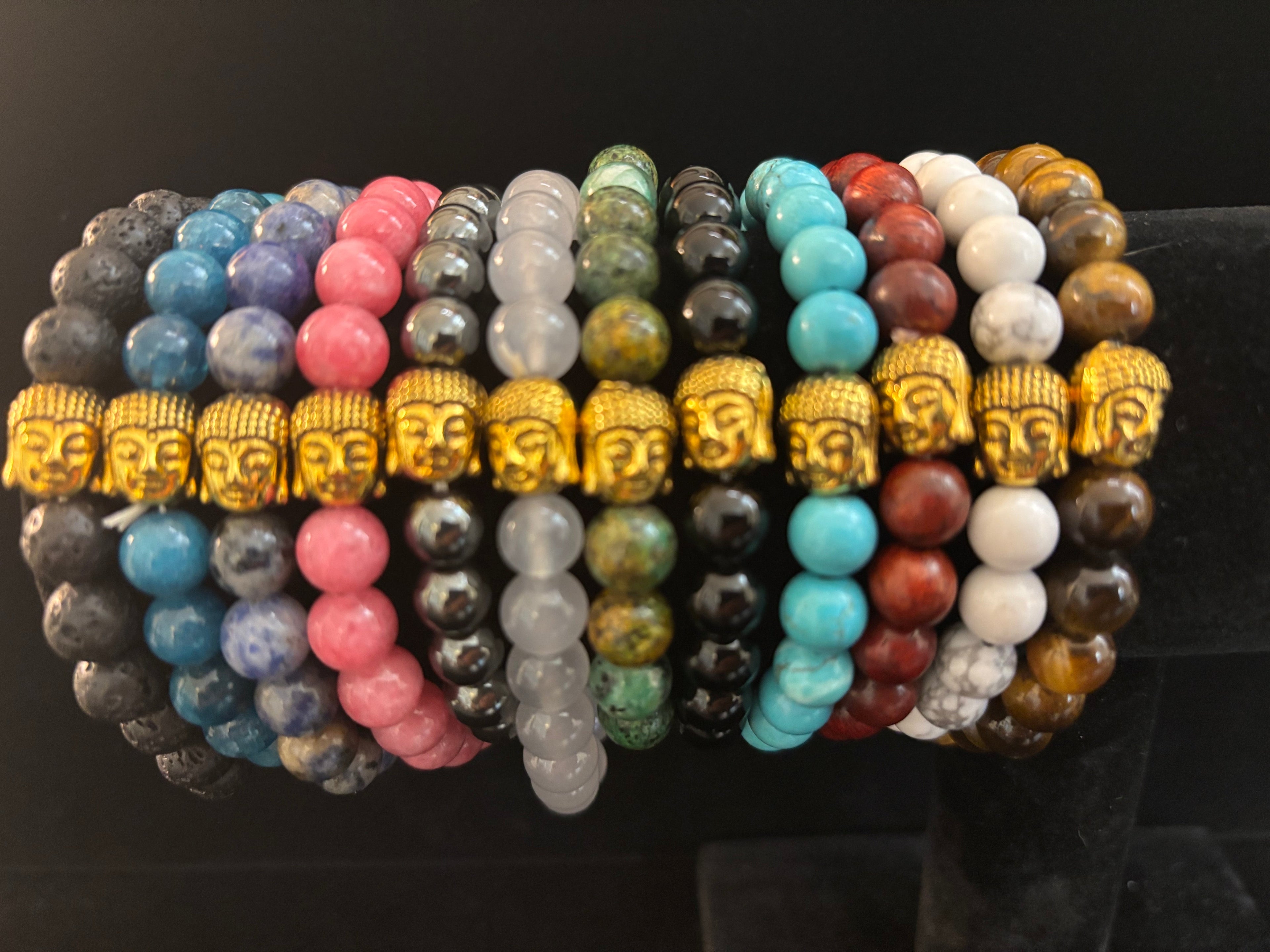 Handmade Gemstone Buddha Bracelets