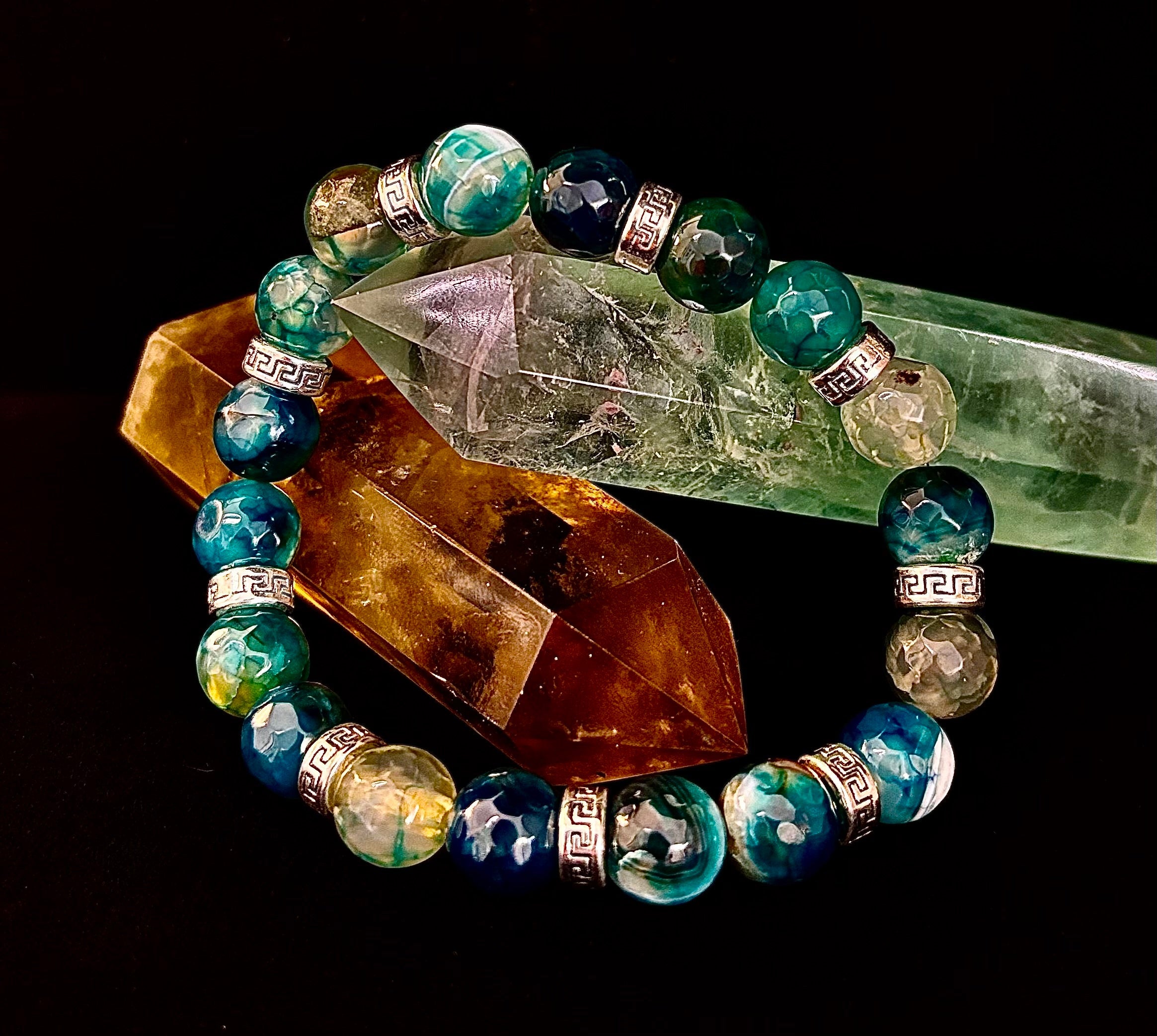 Corazón Collection Bohemian Mixed Metal Stretch Bracelet