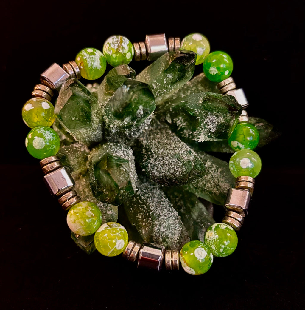 Corazón Collection Bohemian Mixed Metal Stretch Bracelet