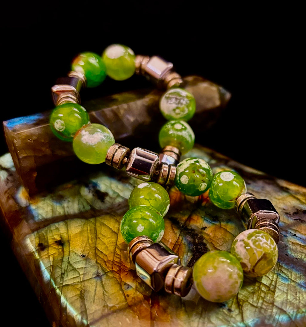 Corazón Collection Bohemian Mixed Metal Stretch Bracelet