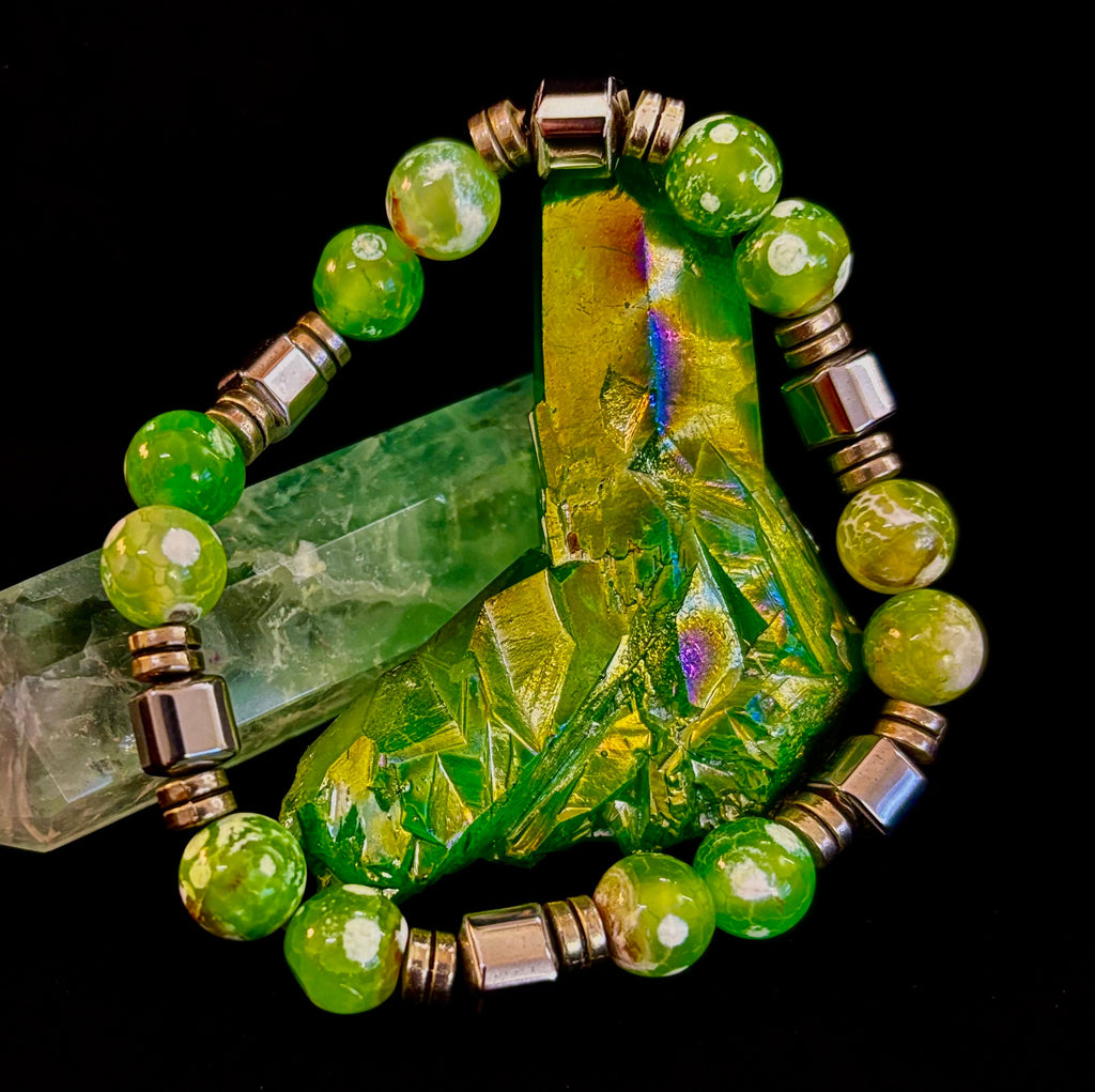 Corazón Collection Bohemian Mixed Metal Stretch Bracelet