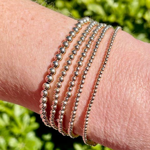 14K Gold Filled 2.5mm Bead Bracelet
