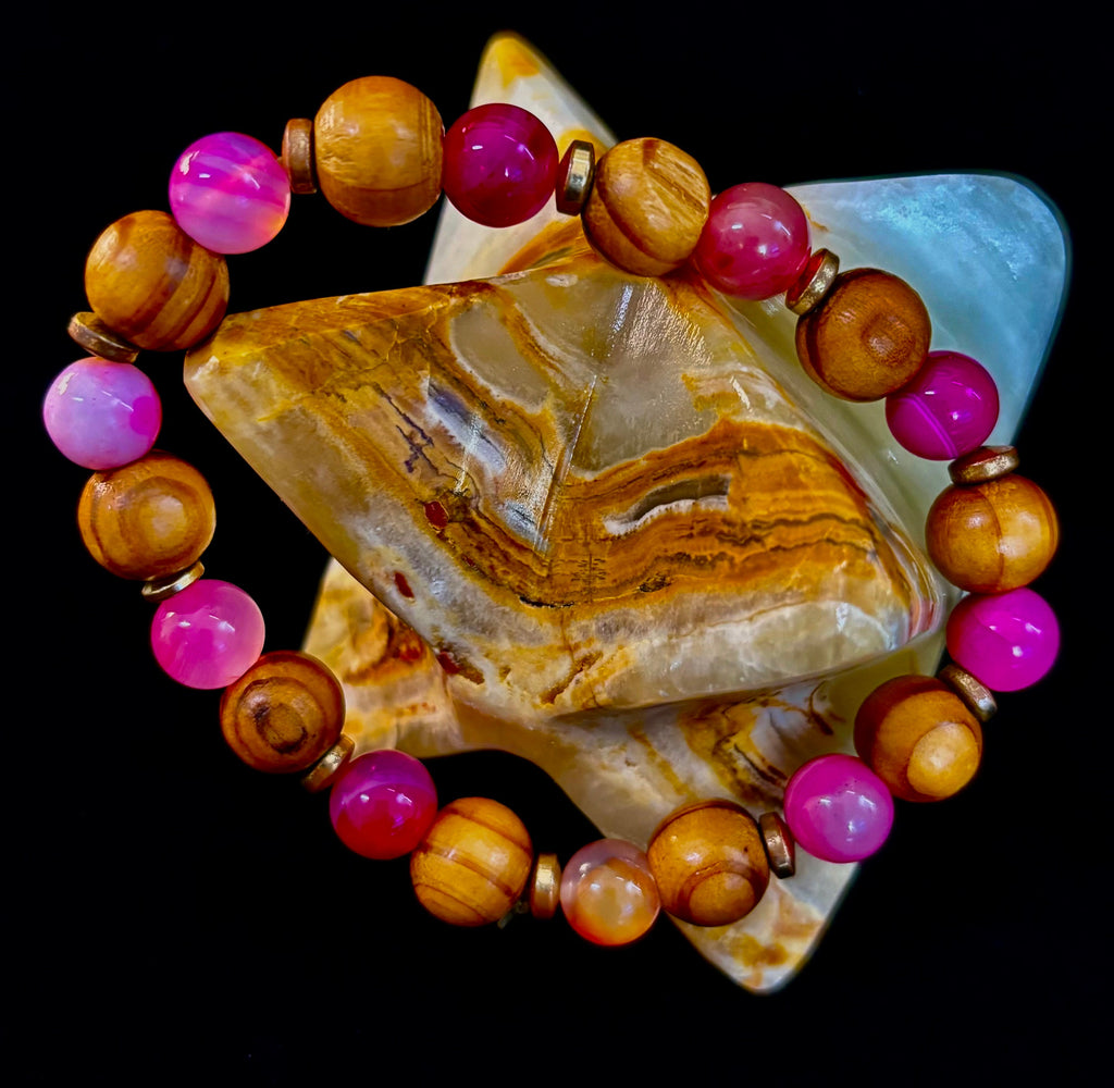 Corazón Collection Bohemian Mixed Metal Stretch Bracelet