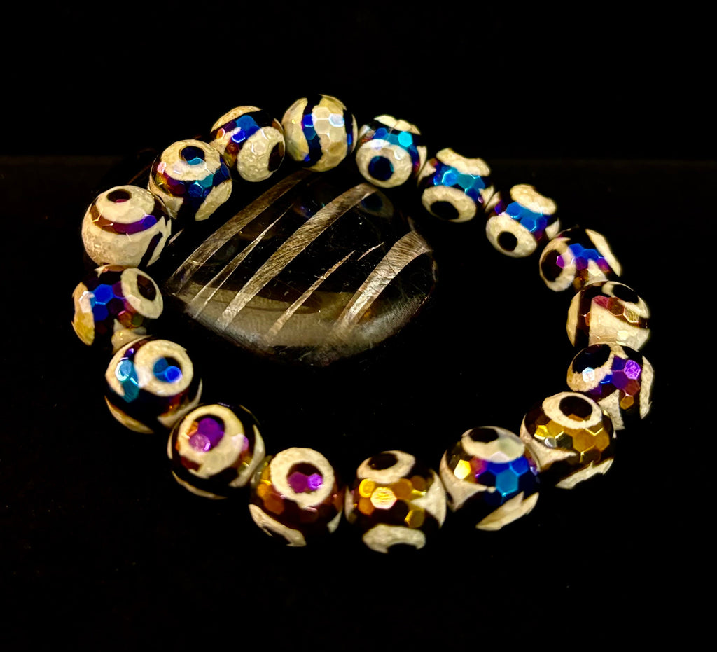 Corazón Collection Bohemian Mixed Metal Stretch Bracelet