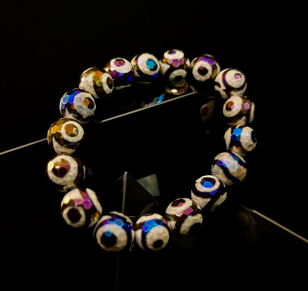 Corazón Collection Bohemian Mixed Metal Stretch Bracelet