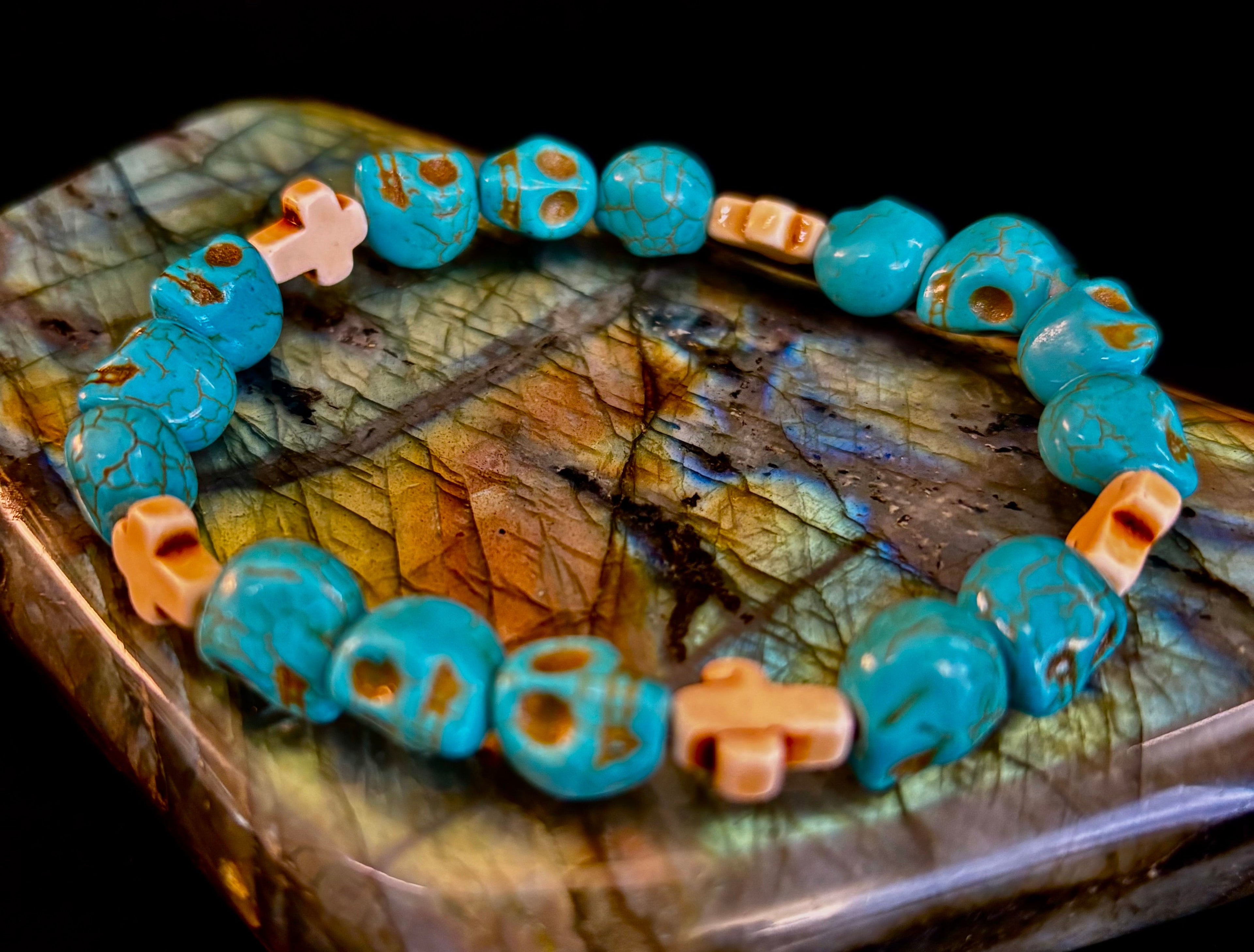 Corazón Collection Turquoise Agate Bohemian Bracelet