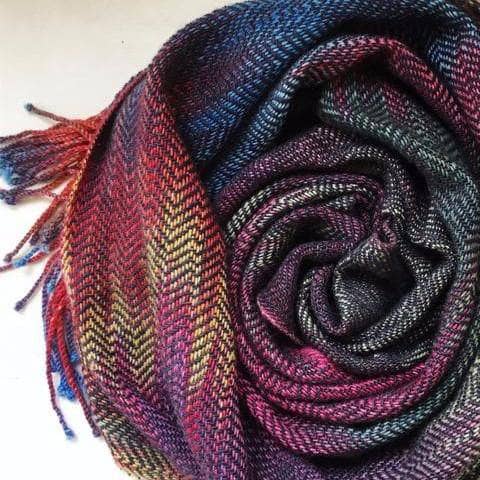 Cabito Wool Color Pool Woven Scarf Kit for Artisanal Crafting