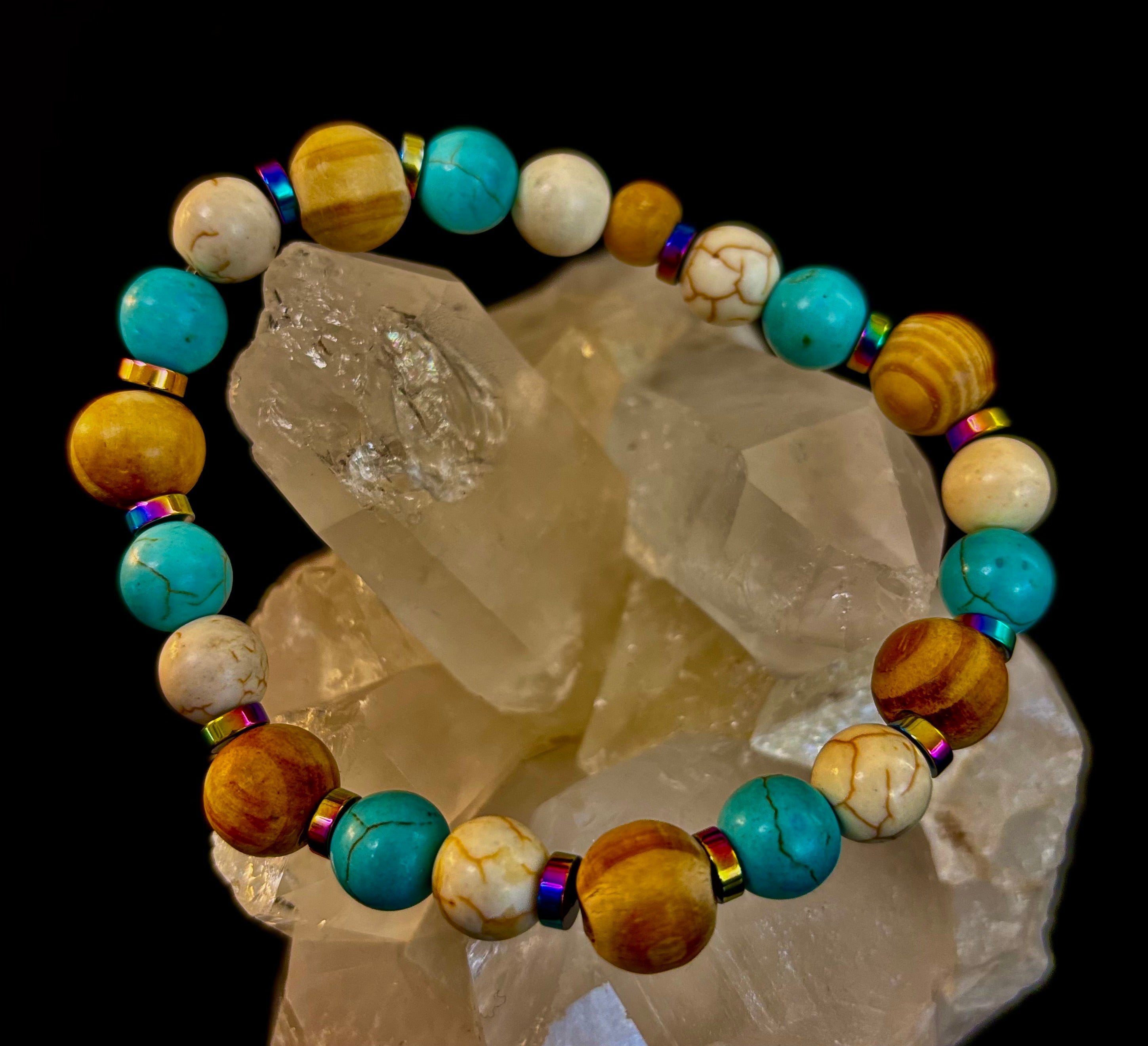 Corazón Collection Turquoise Agate Bohemian Bracelet