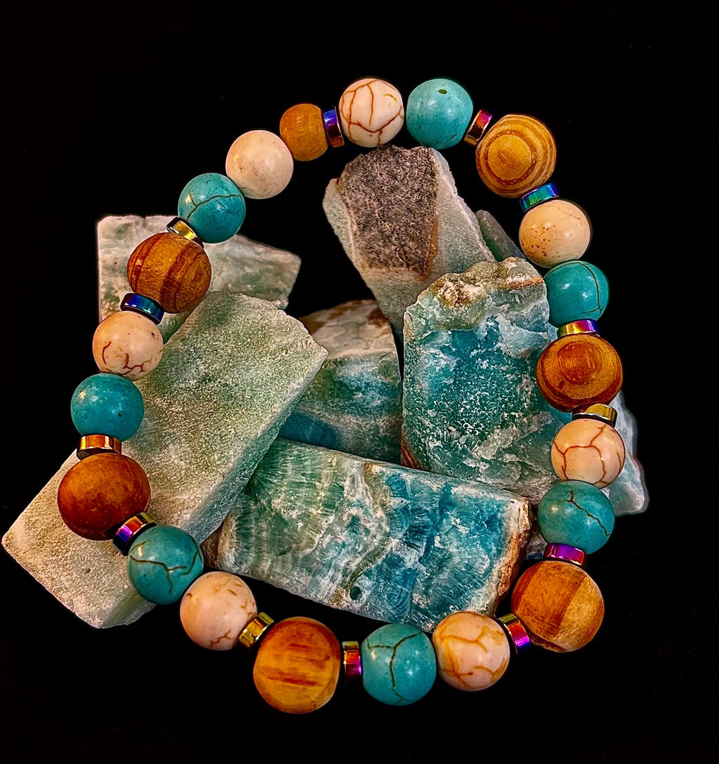 Corazón Collection Turquoise Agate Bohemian Bracelet