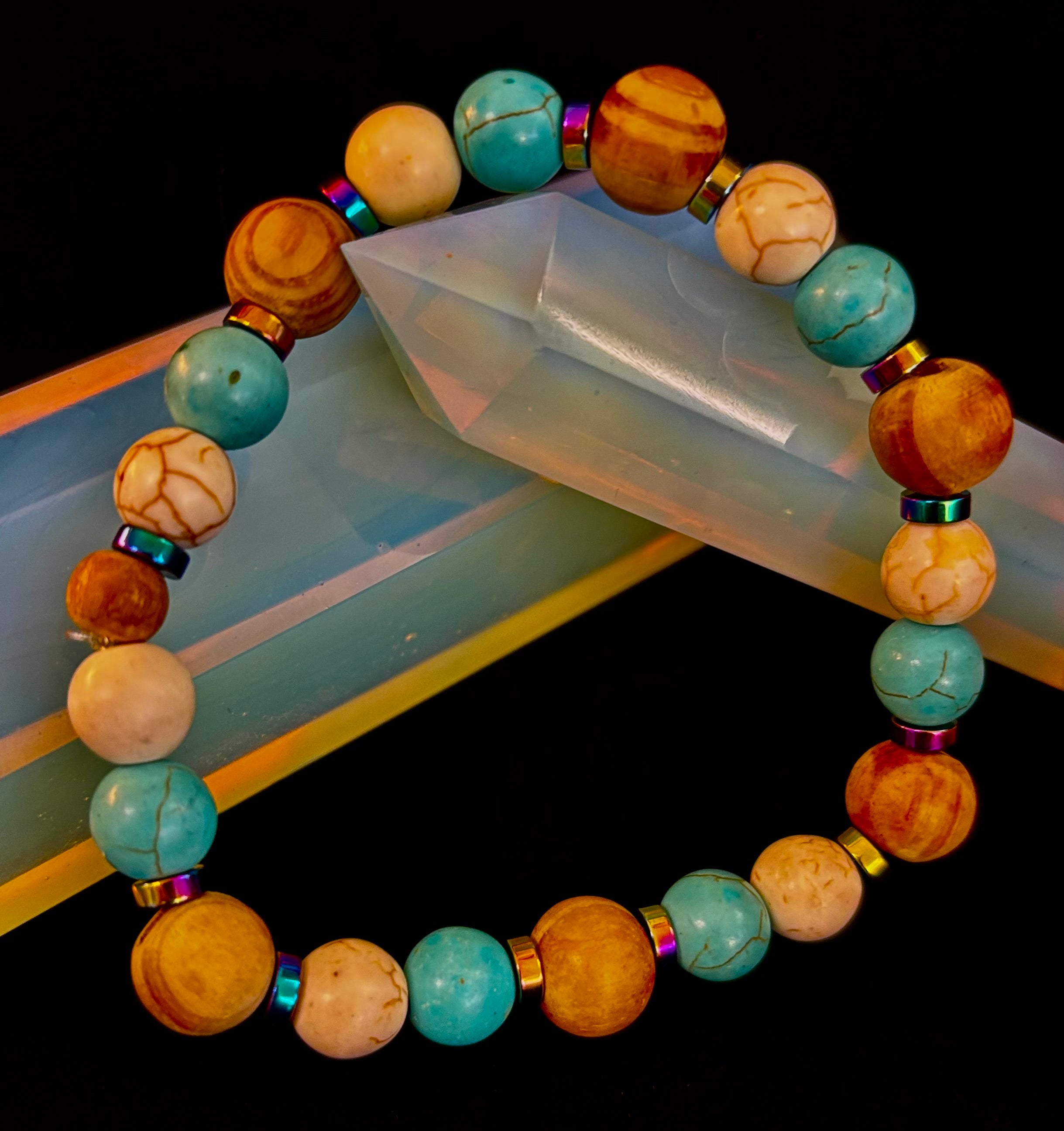 Corazón Collection Turquoise Agate Bohemian Bracelet