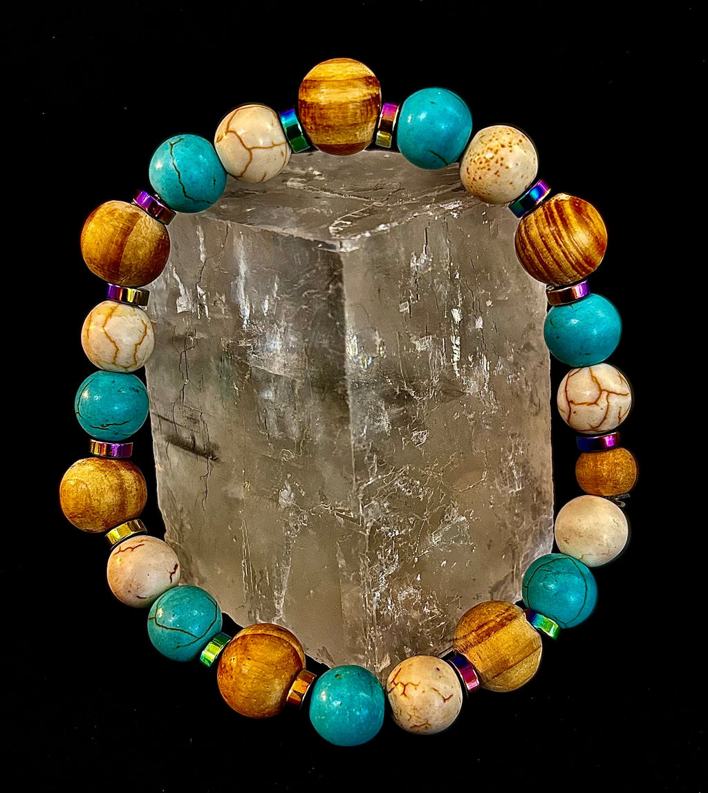 Corazón Collection Turquoise Agate Bohemian Bracelet