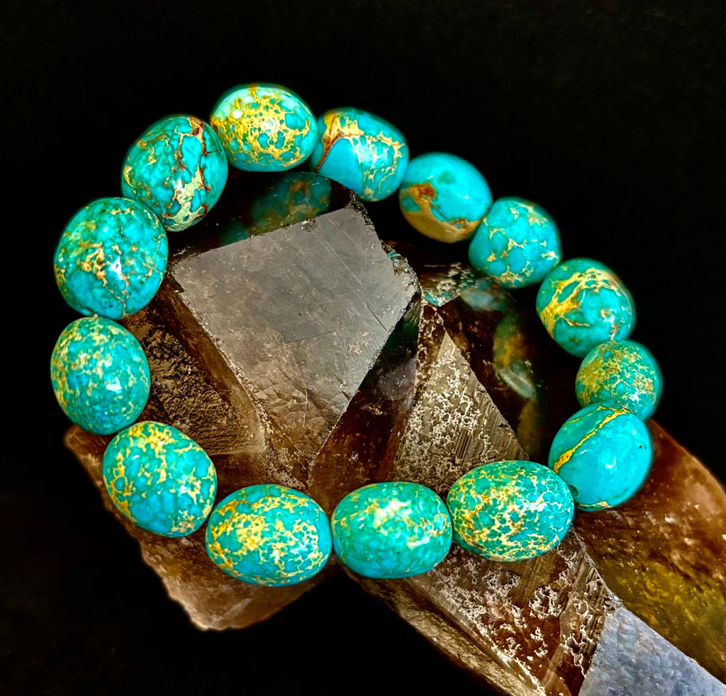 Imperial Jasper Nugget Stretch Bracelet
