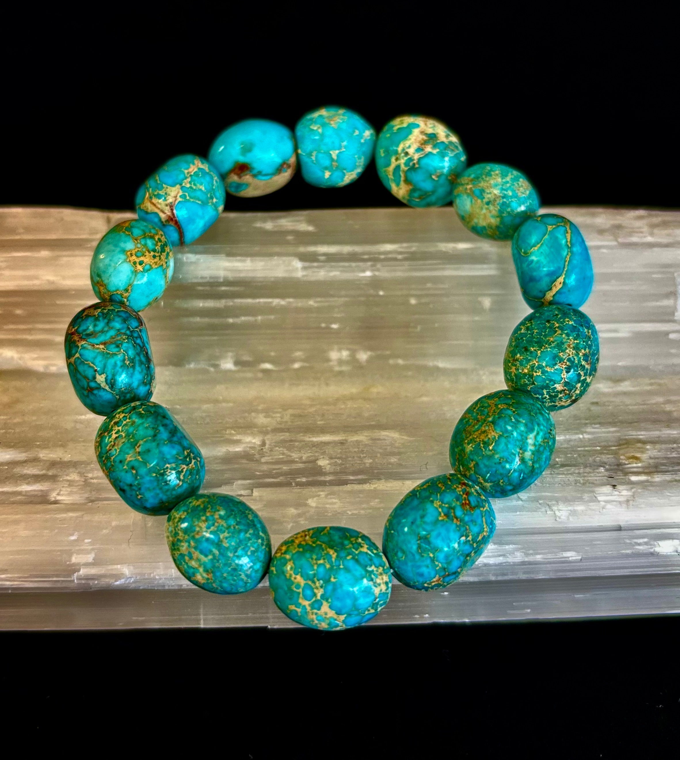 Imperial Jasper Nugget Stretch Bracelet