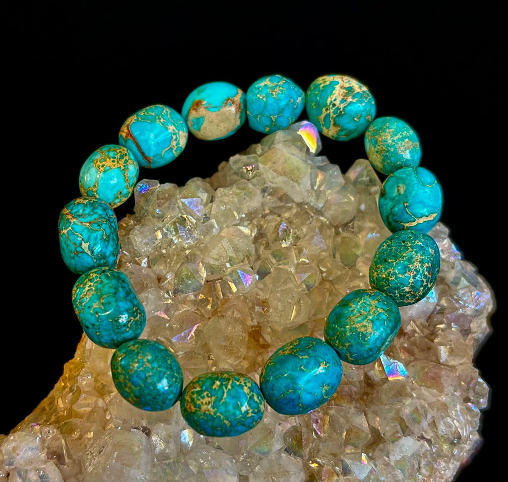 Imperial Jasper Nugget Stretch Bracelet