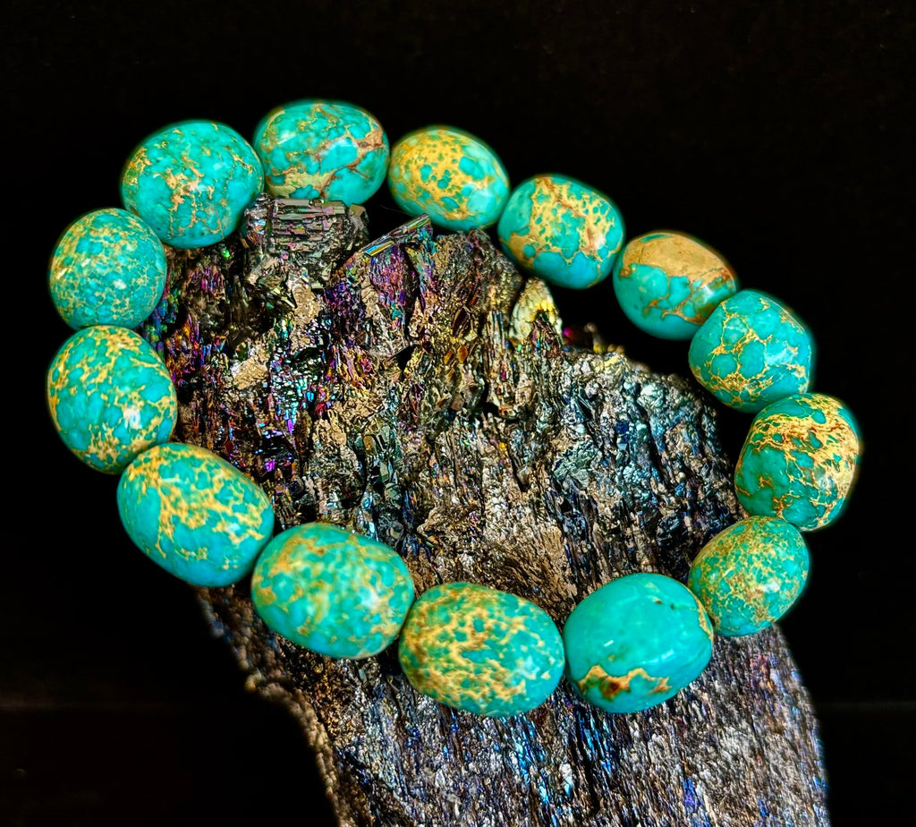 Imperial Jasper Nugget Stretch Bracelet