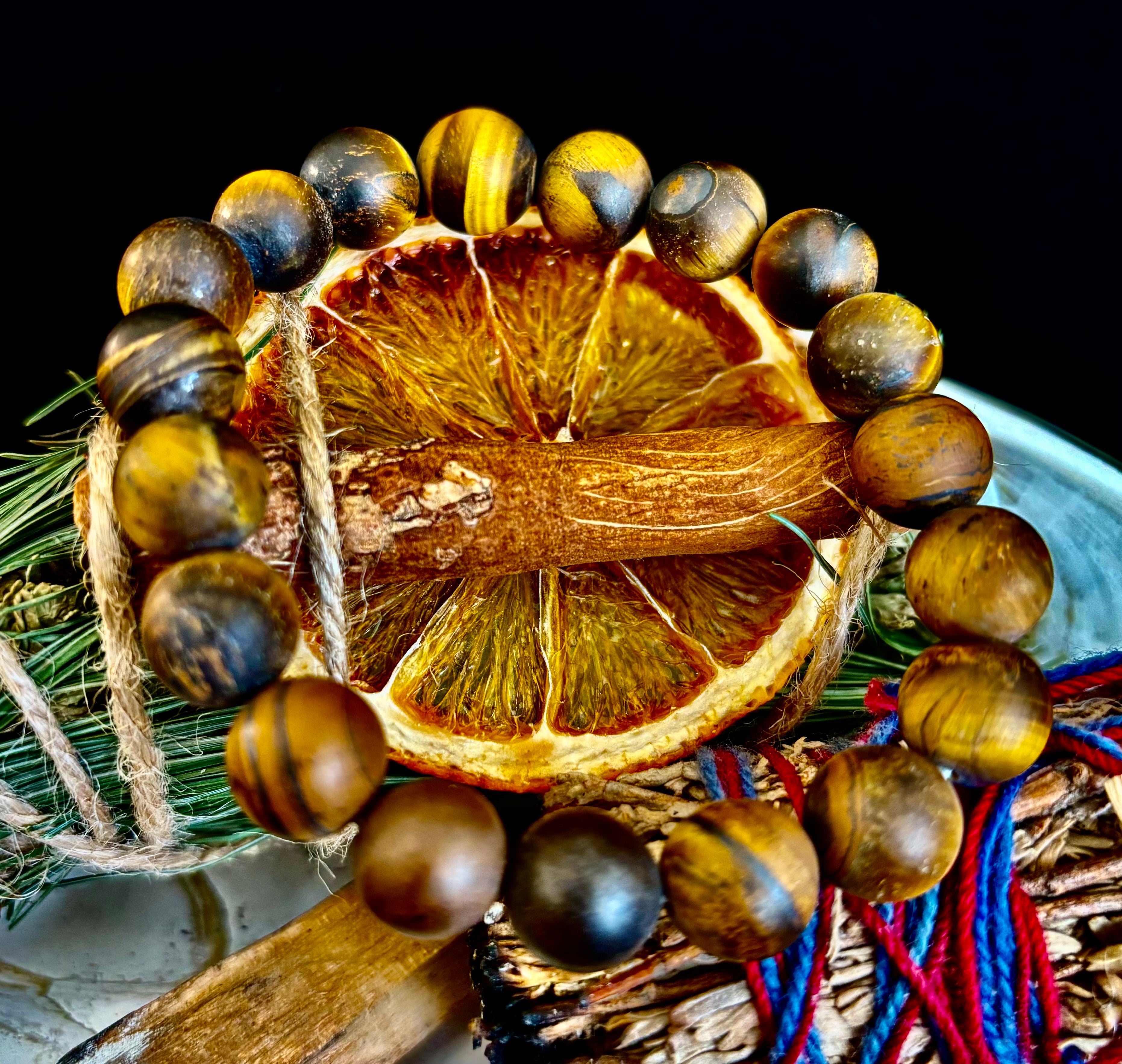 10mm Matte Tiger's Eye Stretch Bracelet