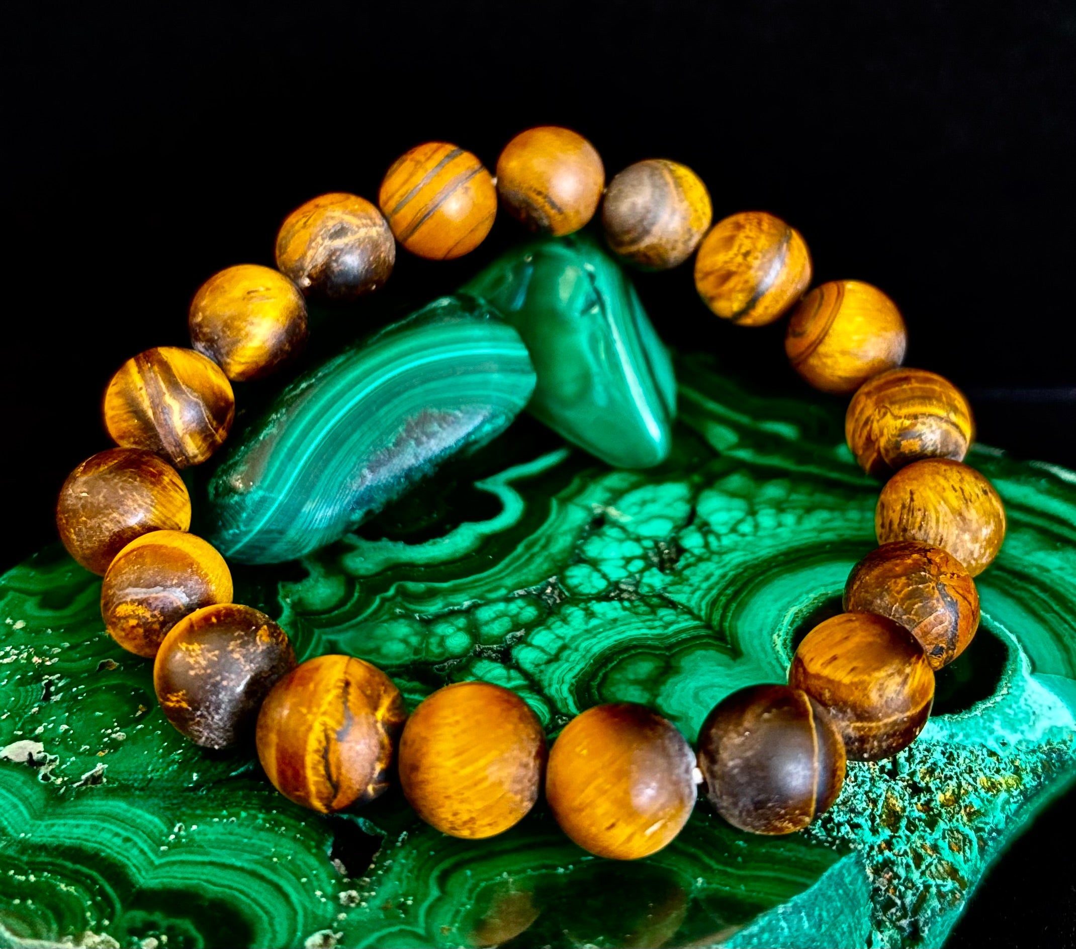 10mm Matte Tiger's Eye Stretch Bracelet